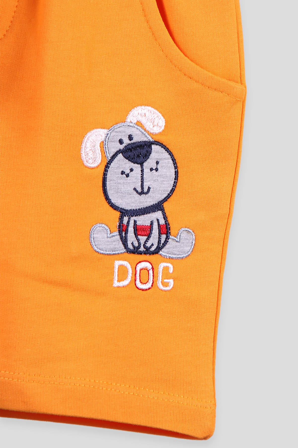 Breeze Erkek Çocuk Kapri Takım Köpek Nakışlı My Little Dog Ekru (9 Ay-3 Yaş)