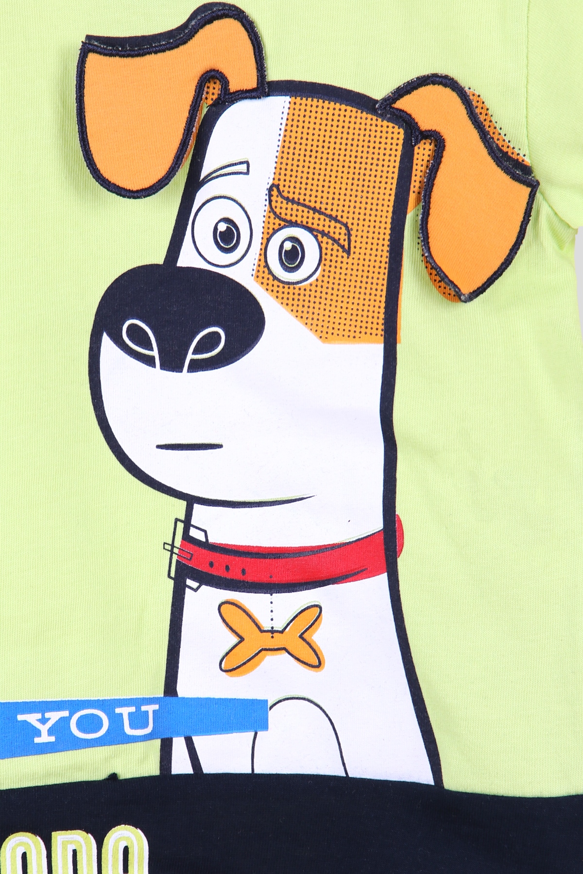 Breeze Erkek Çocuk Kapri Takım Kulakları Hareketli Köpek Yeşil (1.5-5 Yaş)