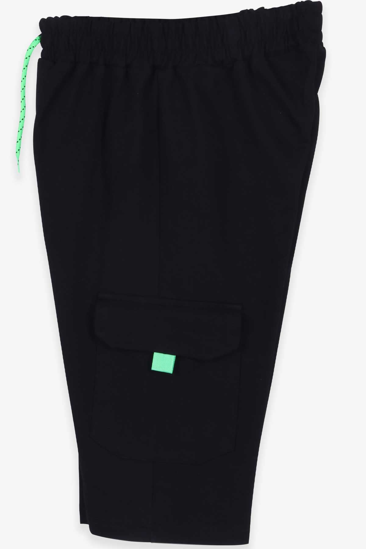 Breeze Erkek Çocuk Kapri Yanları Cepli Siyah (10-14 Yaş)