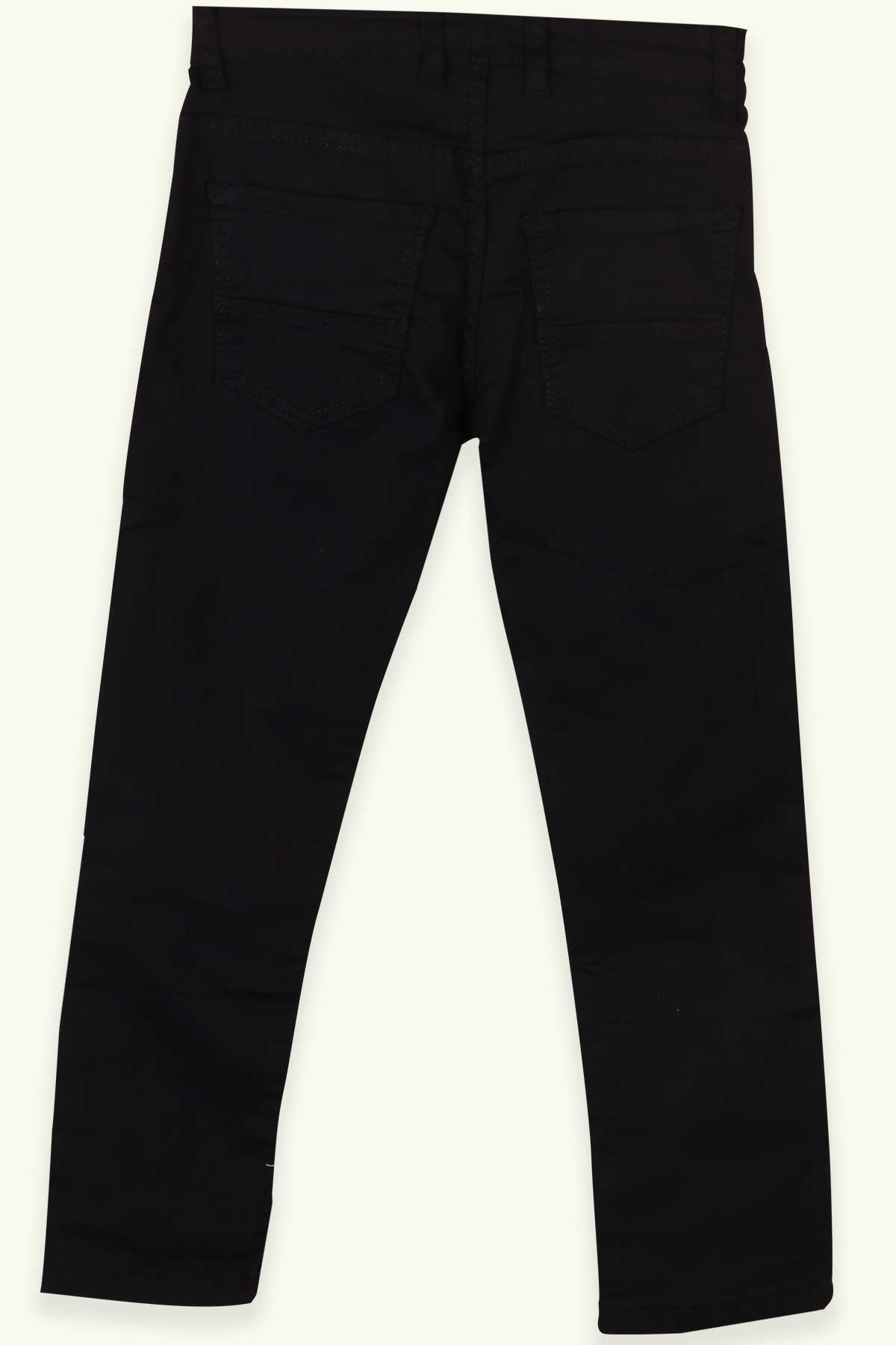 Breeze Erkek Çocuk Keten Pantolon Basic Siyah (7-16 Yaş)