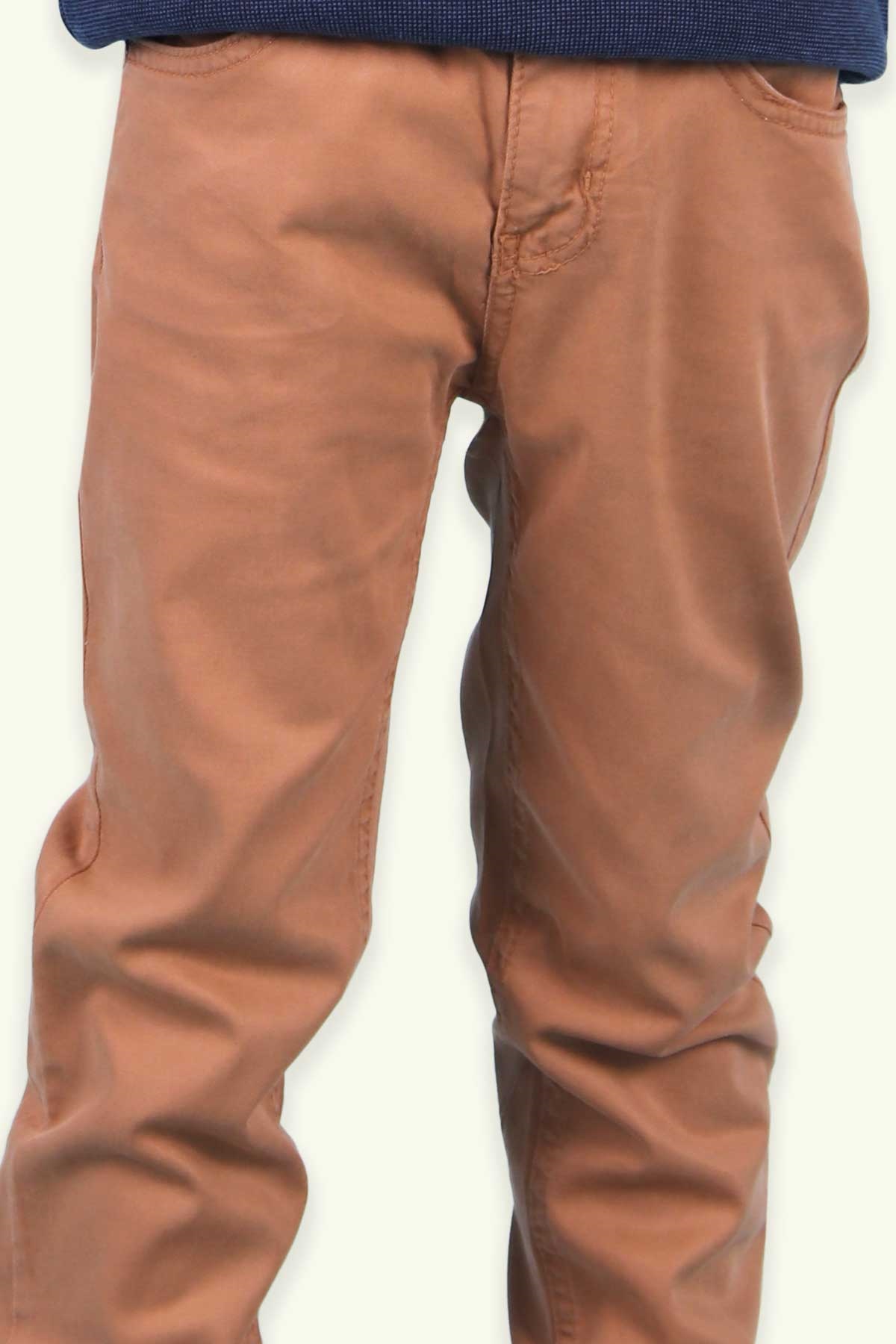 Breeze Erkek Çocuk Keten Pantolon Basic Açık Kahverengi (8-16 Yaş)