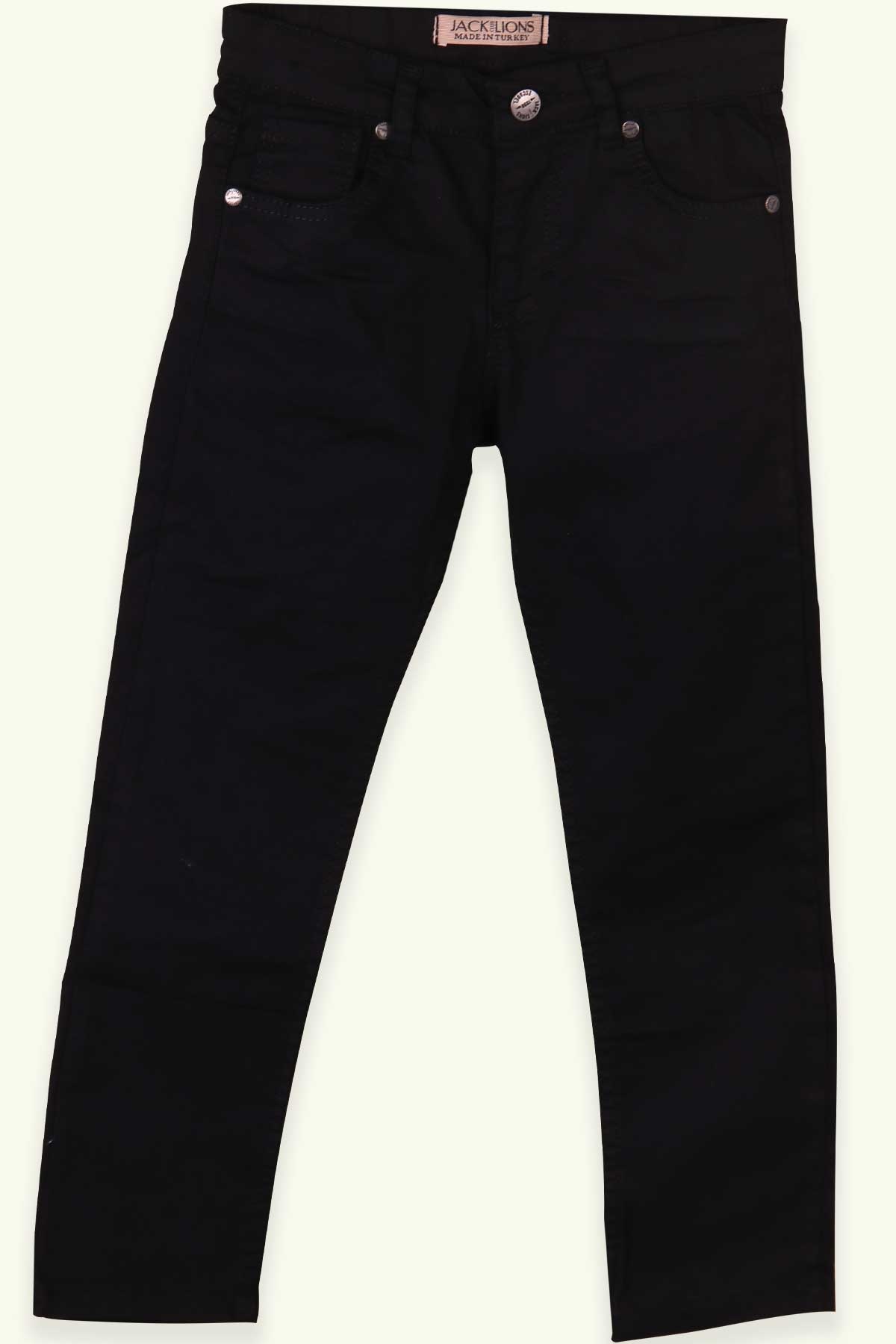 Breeze Erkek Çocuk Keten Pantolon Basic Siyah (7-16 Yaş)