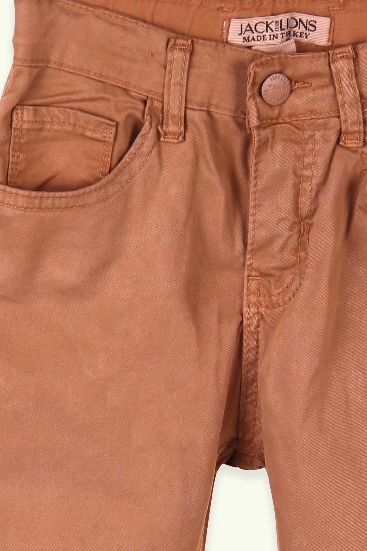 Breeze Erkek Çocuk Keten Pantolon Basic Açık Kahverengi (8-16 Yaş)