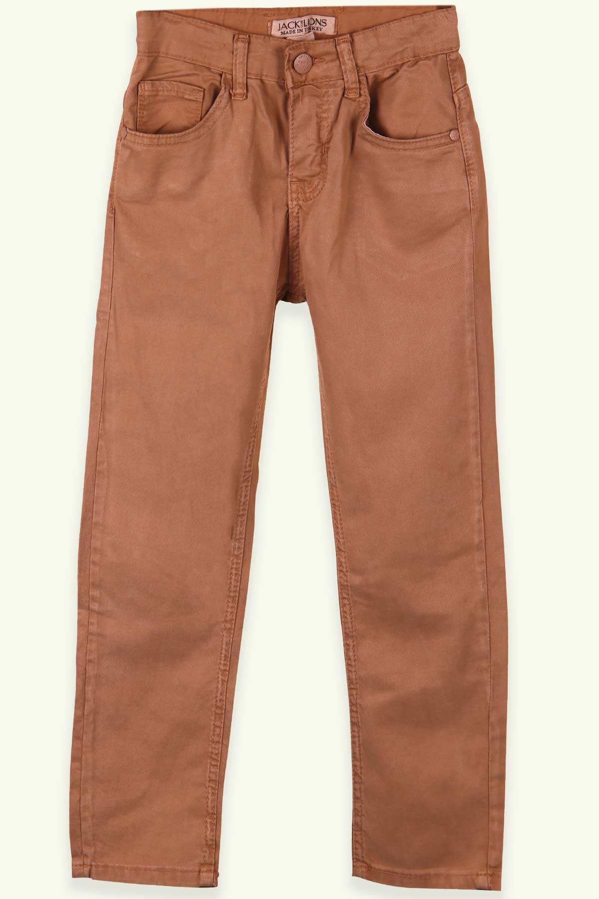 Breeze Erkek Çocuk Keten Pantolon Basic Açık Kahverengi (8-16 Yaş)