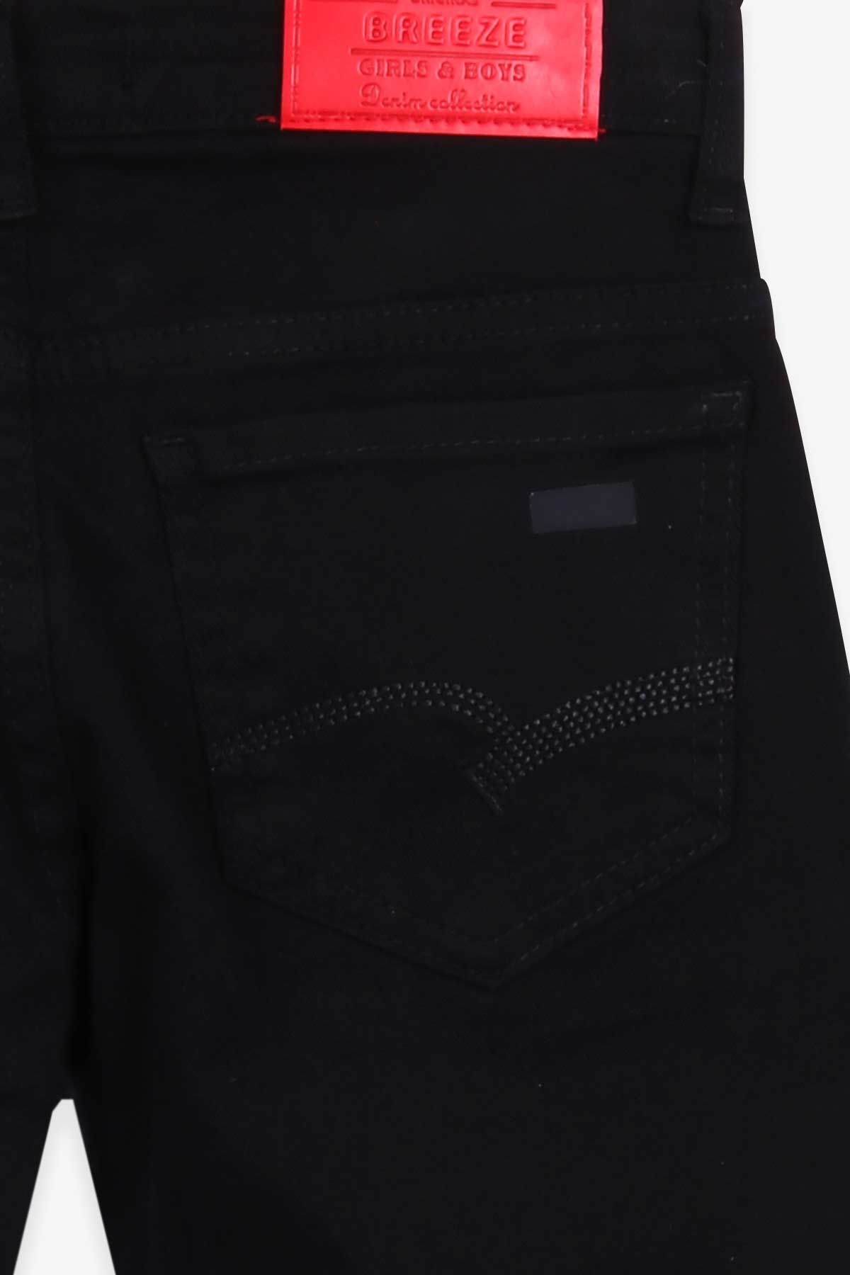 Breeze Erkek Çocuk Kot Pantolon Basic Siyah (10-14 Yaş)