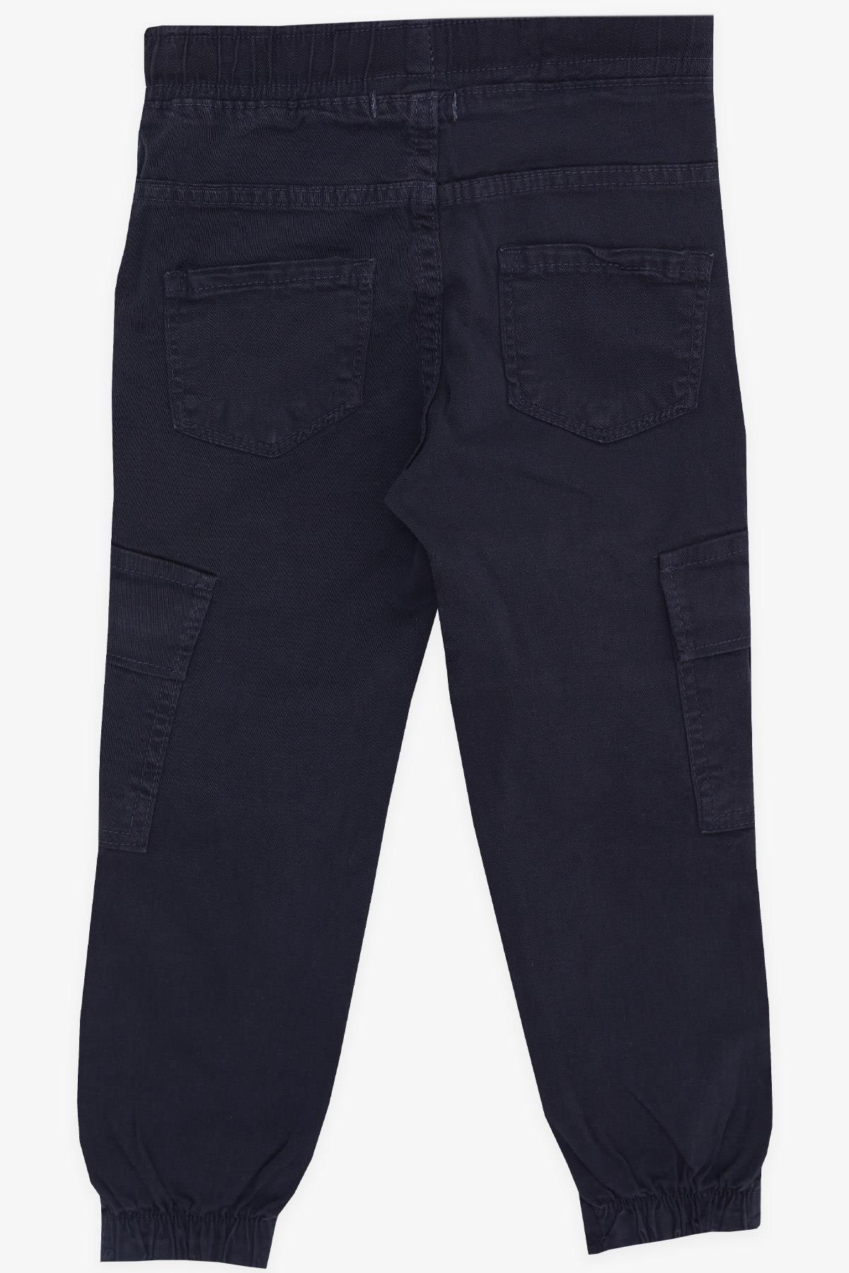 Breeze Erkek Çocuk Kot Pantolon Beli Lastikli Cepli Antrasit (3-7 Yaş)