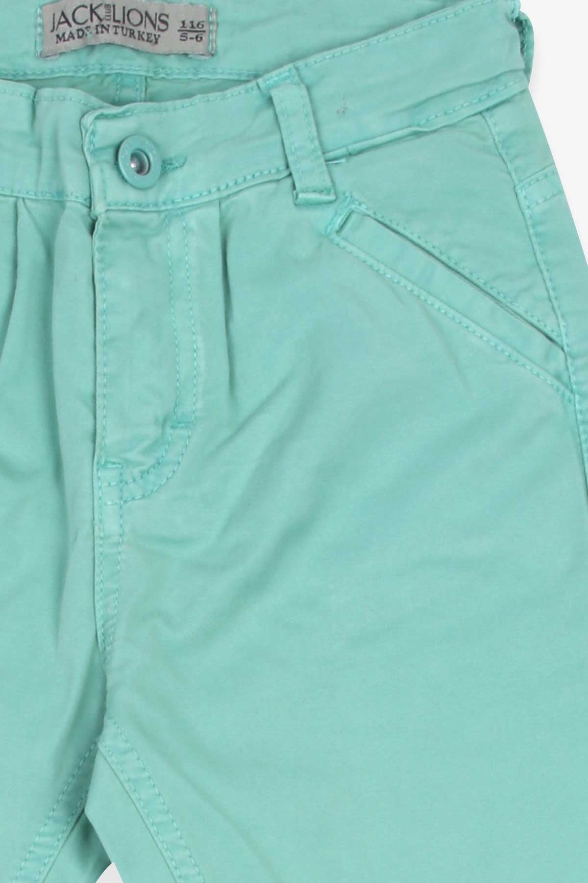 Breeze Erkek Çocuk Kot Pantolon Cepli Mint Yeşili (5 Yaş)