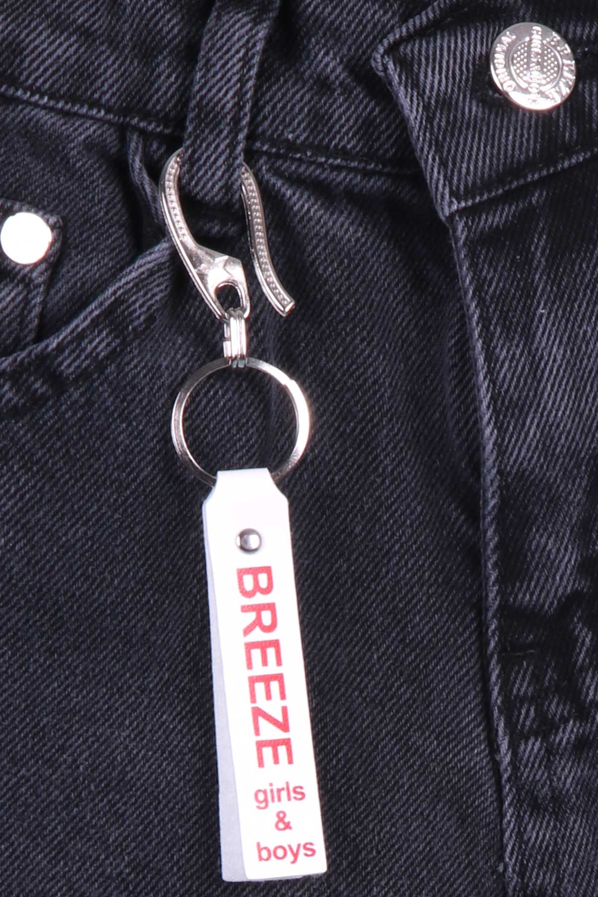 Breeze Erkek Çocuk Kot Pantolon Eskitmeli Siyah (8-14 Yaş)