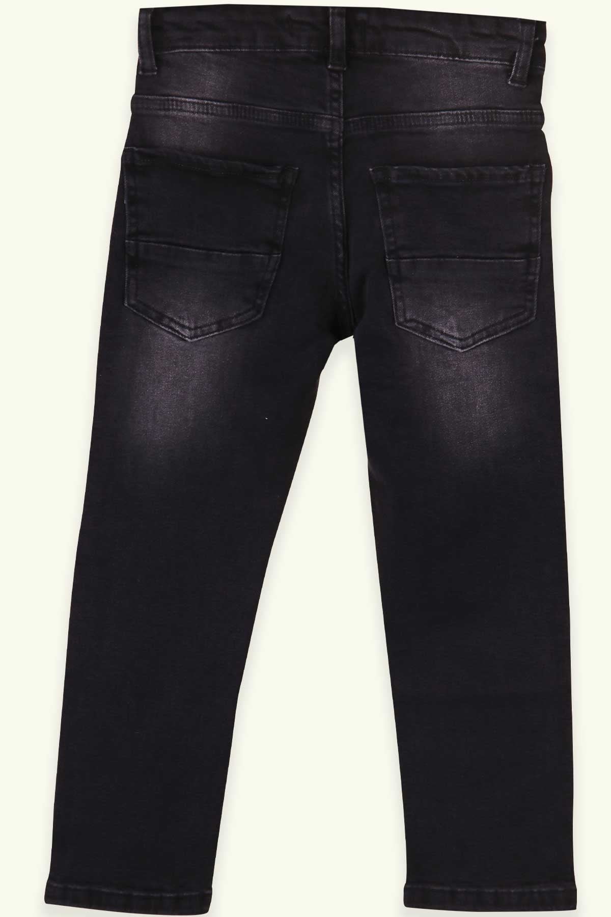 Breeze Erkek Çocuk Kot Pantolon Eskitmeli Siyah (5-8 Yaş)