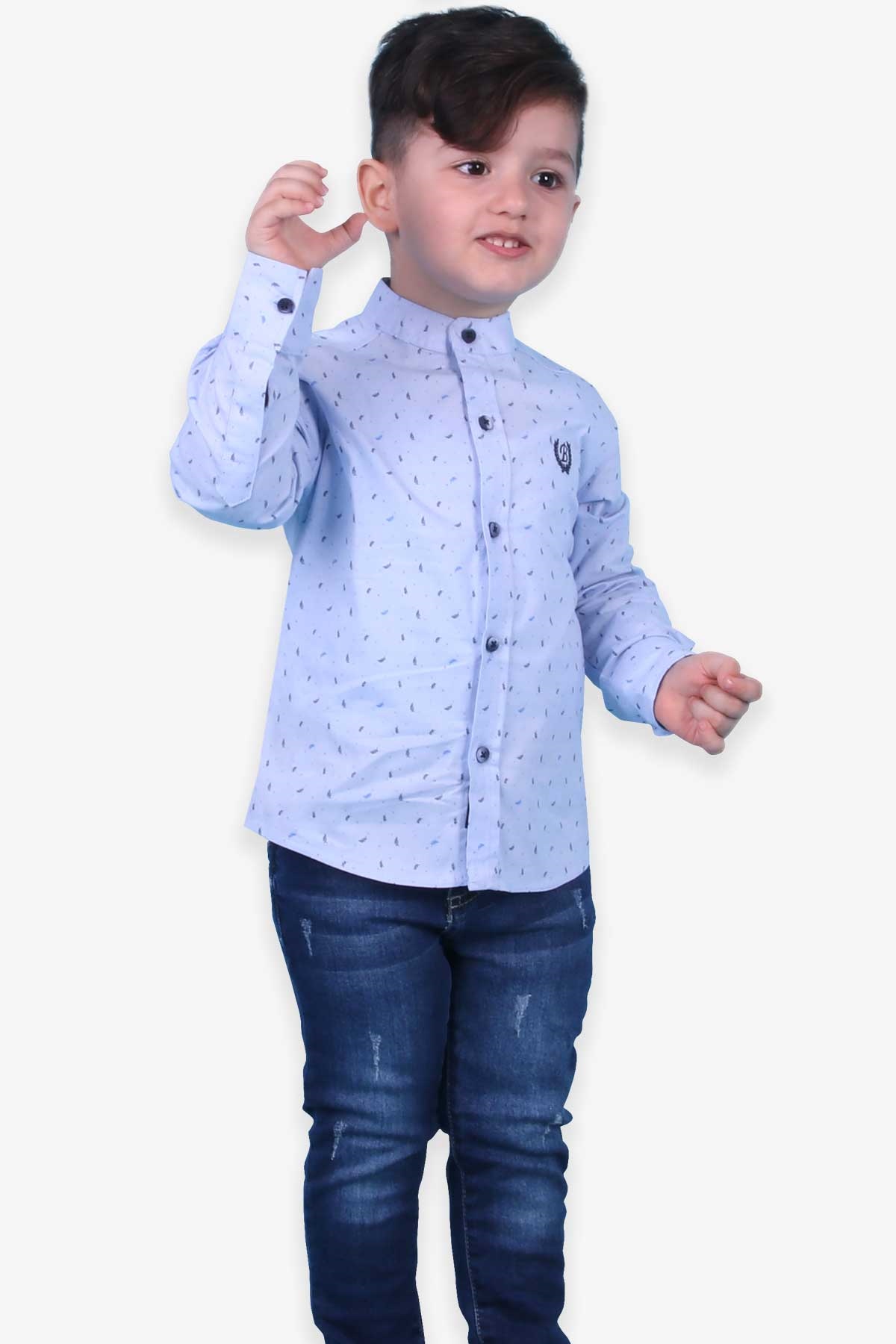 Breeze Erkek Çocuk Kot Pantolon Eskitmeli Koyu Mavi (1.5-5 Yaş)