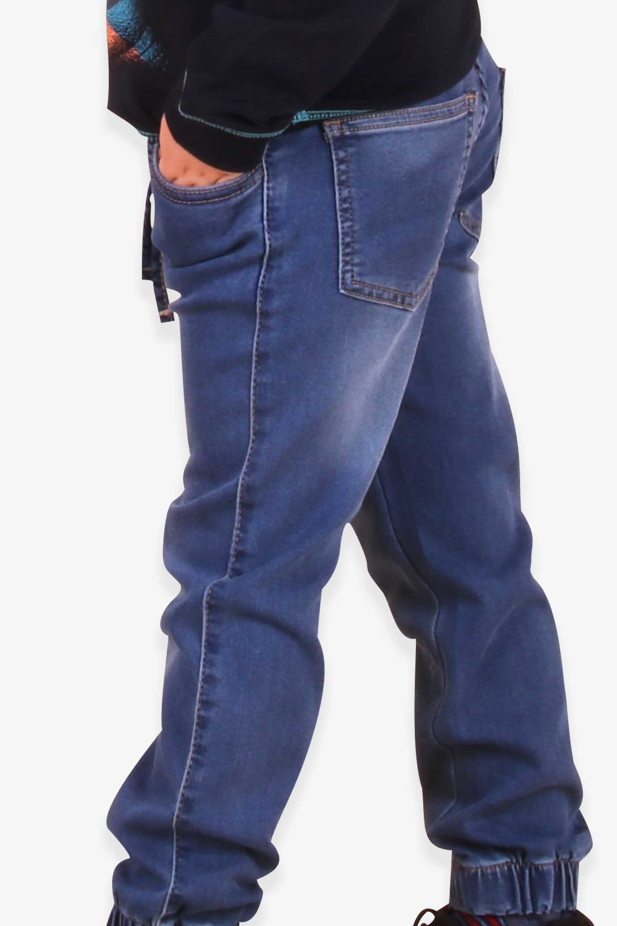 Breeze Erkek Çocuk Kot Pantolon Jogger Mavi (5-9 Yaş)