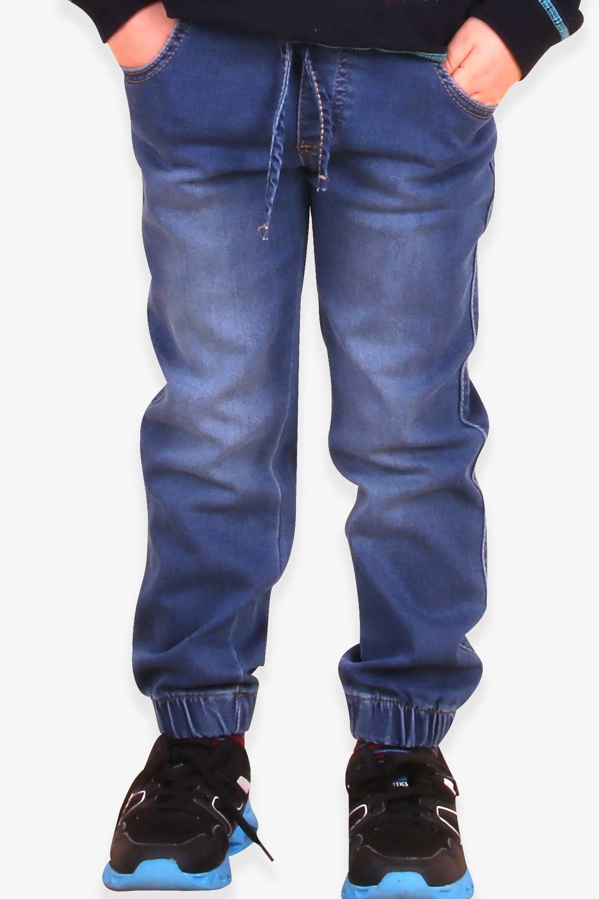 Breeze Erkek Çocuk Kot Pantolon Jogger Mavi (5-9 Yaş)