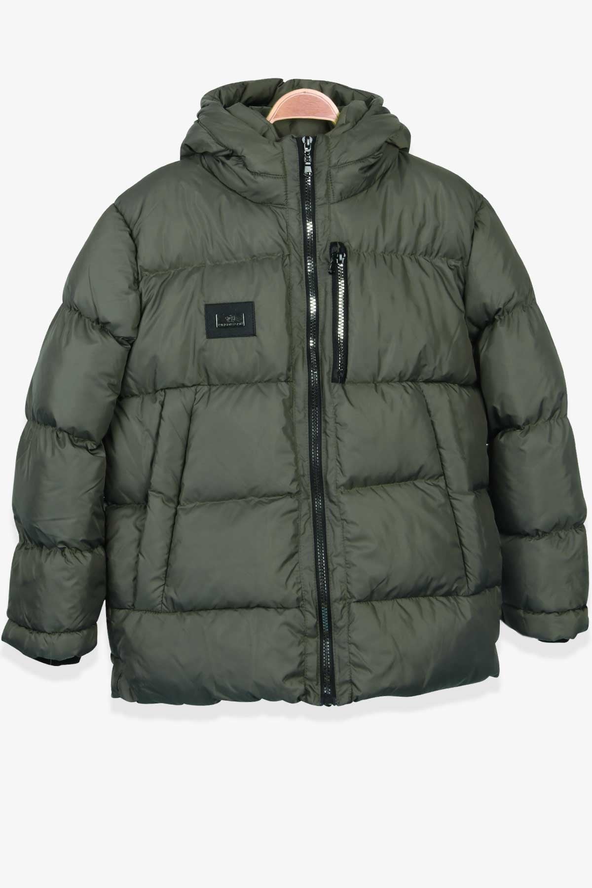 Breeze Erkek Çocuk Mont Fermuarlı Cep Haki Yeşil (9-12 Yaş)