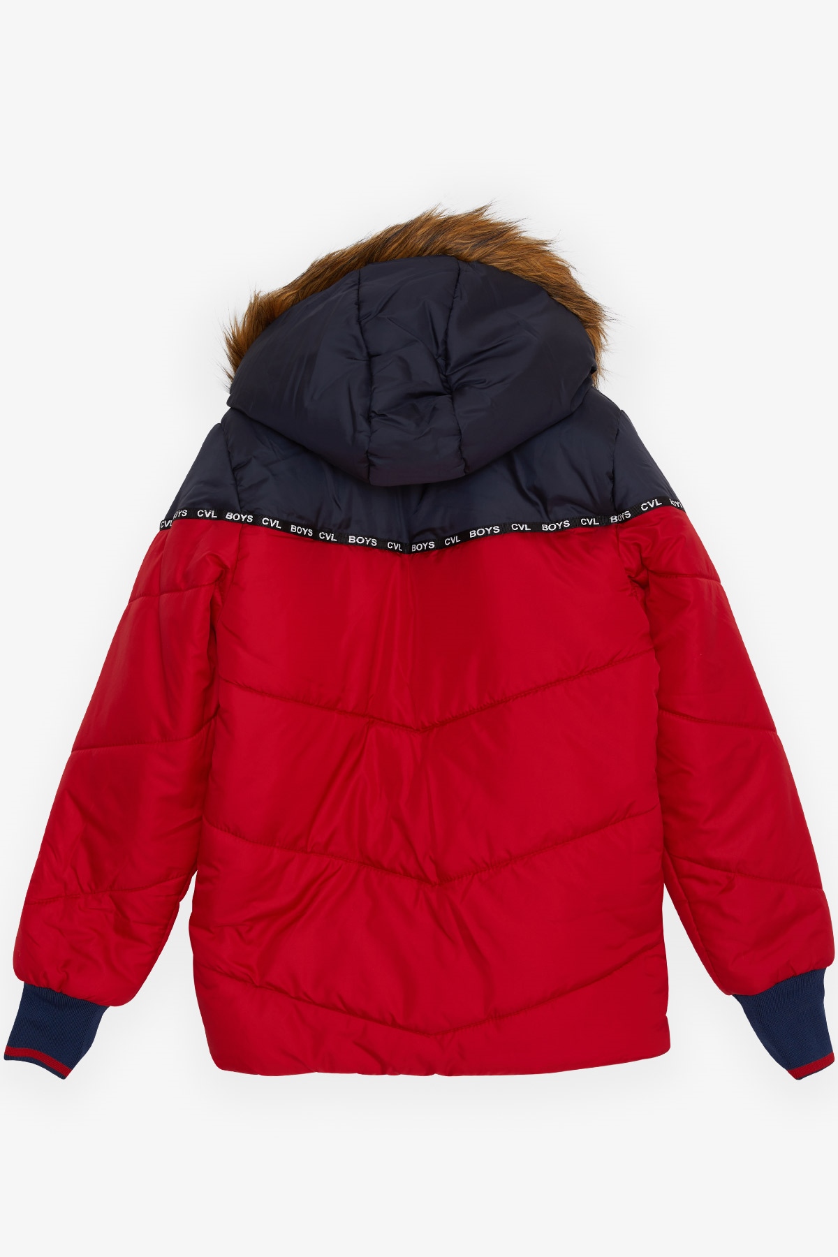 Breeze Erkek Çocuk Mont Fermuarlı Cepli Kırmızı (6-9 Yaş)