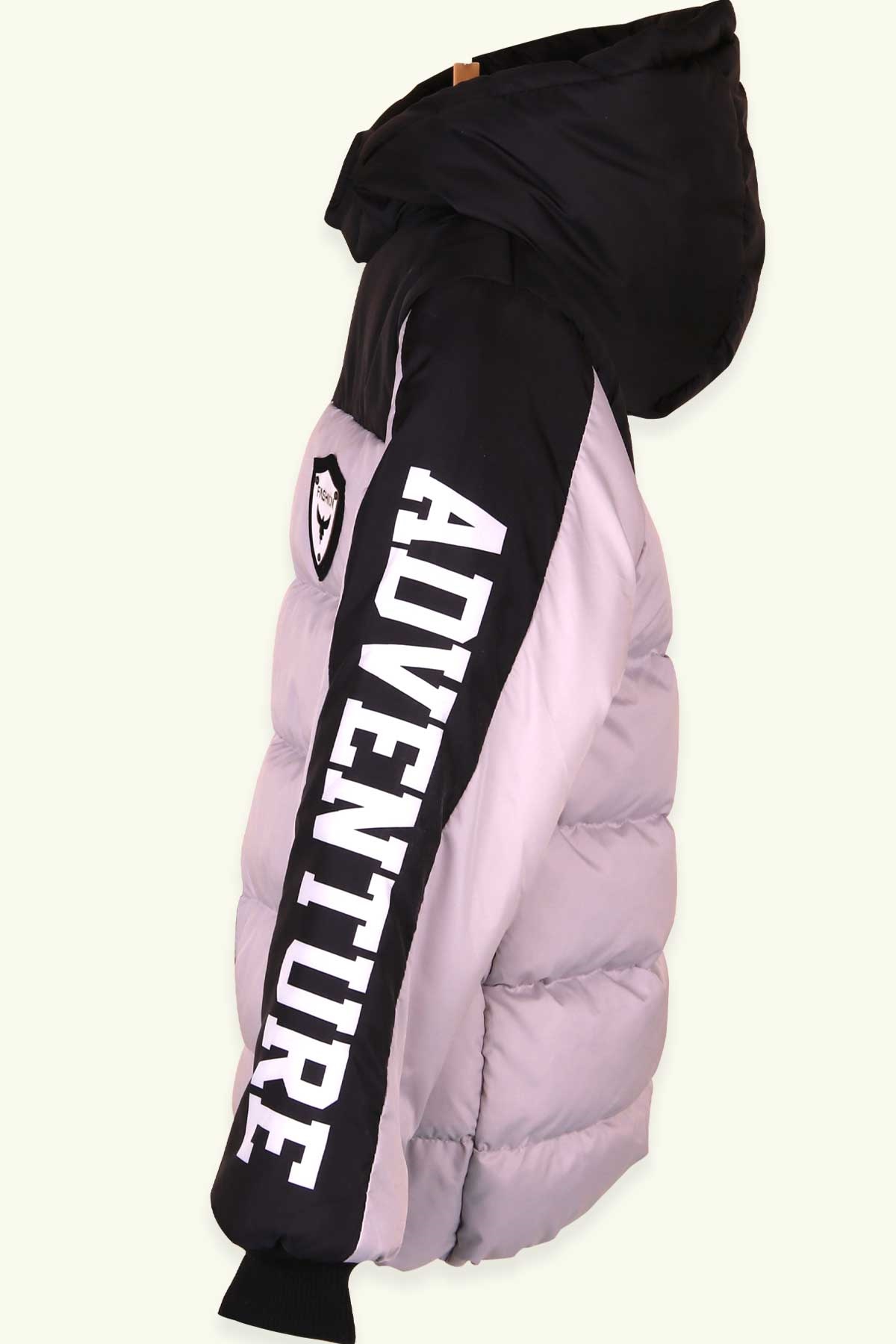 Breeze Erkek Çocuk Mont Kapüşonlu Açık Gri (5-8 Yaş)