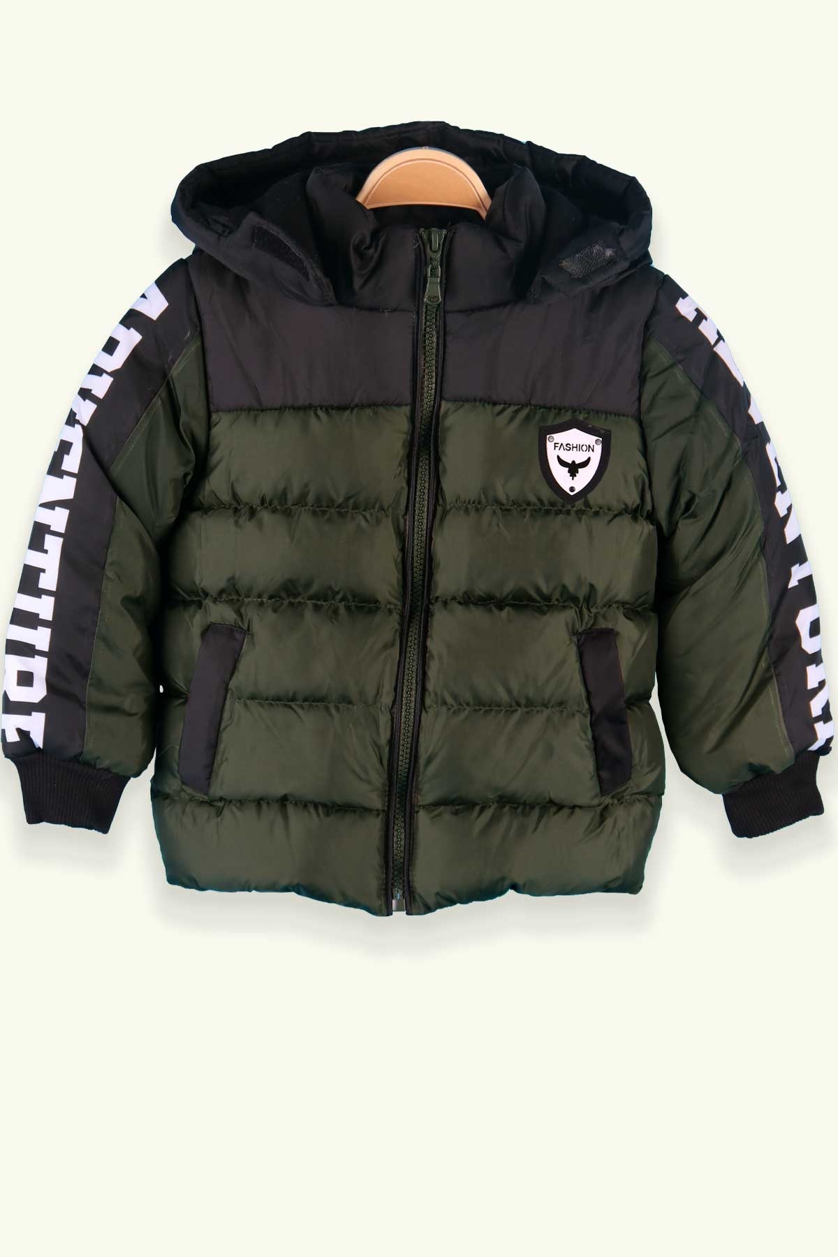 Breeze Erkek Çocuk Mont Kapüşonlu Haki Yeşil (1-4 Yaş)