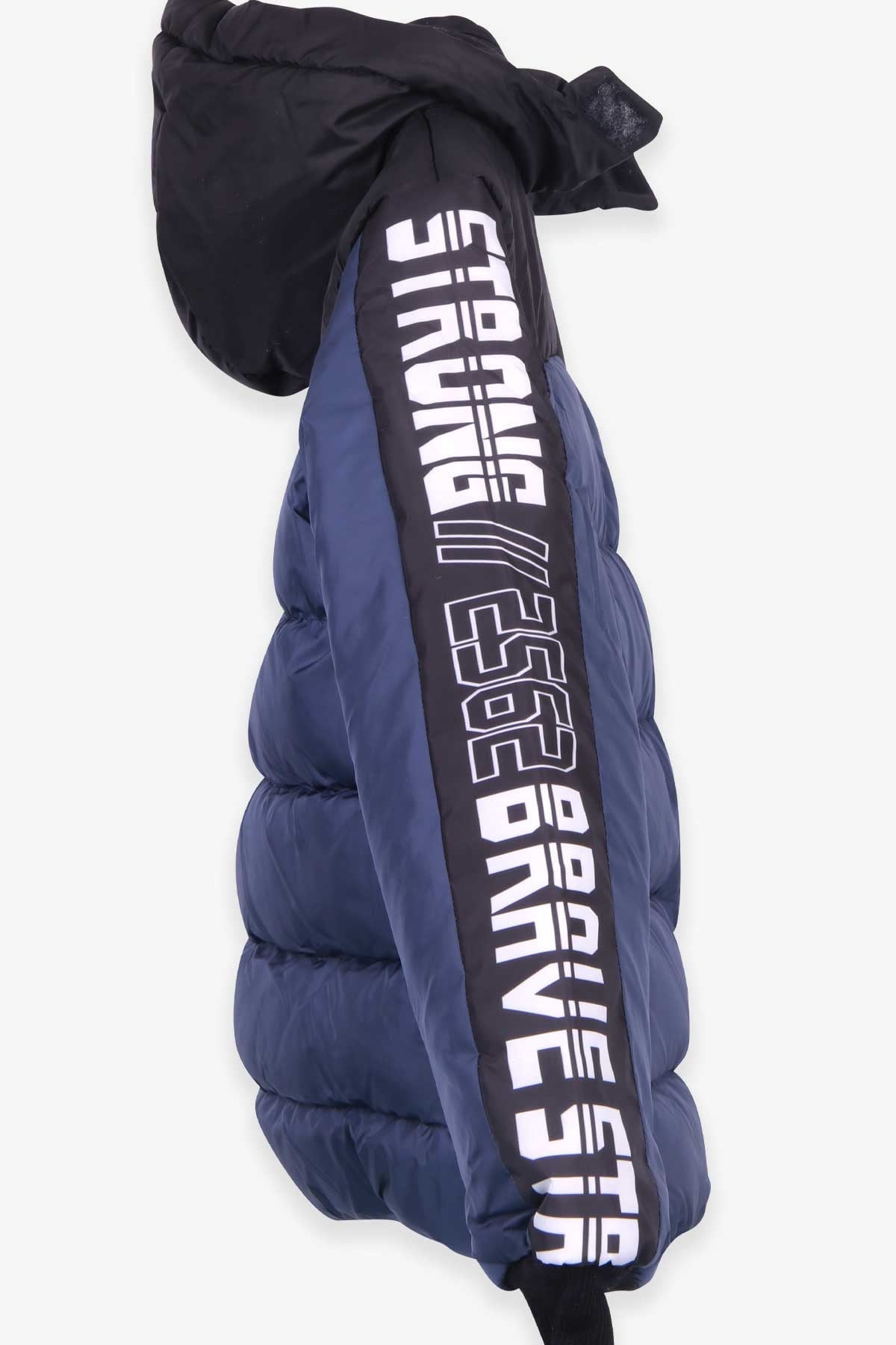 Breeze Erkek Çocuk Mont Kapüşonlu İndigo (7-10 Yaş)