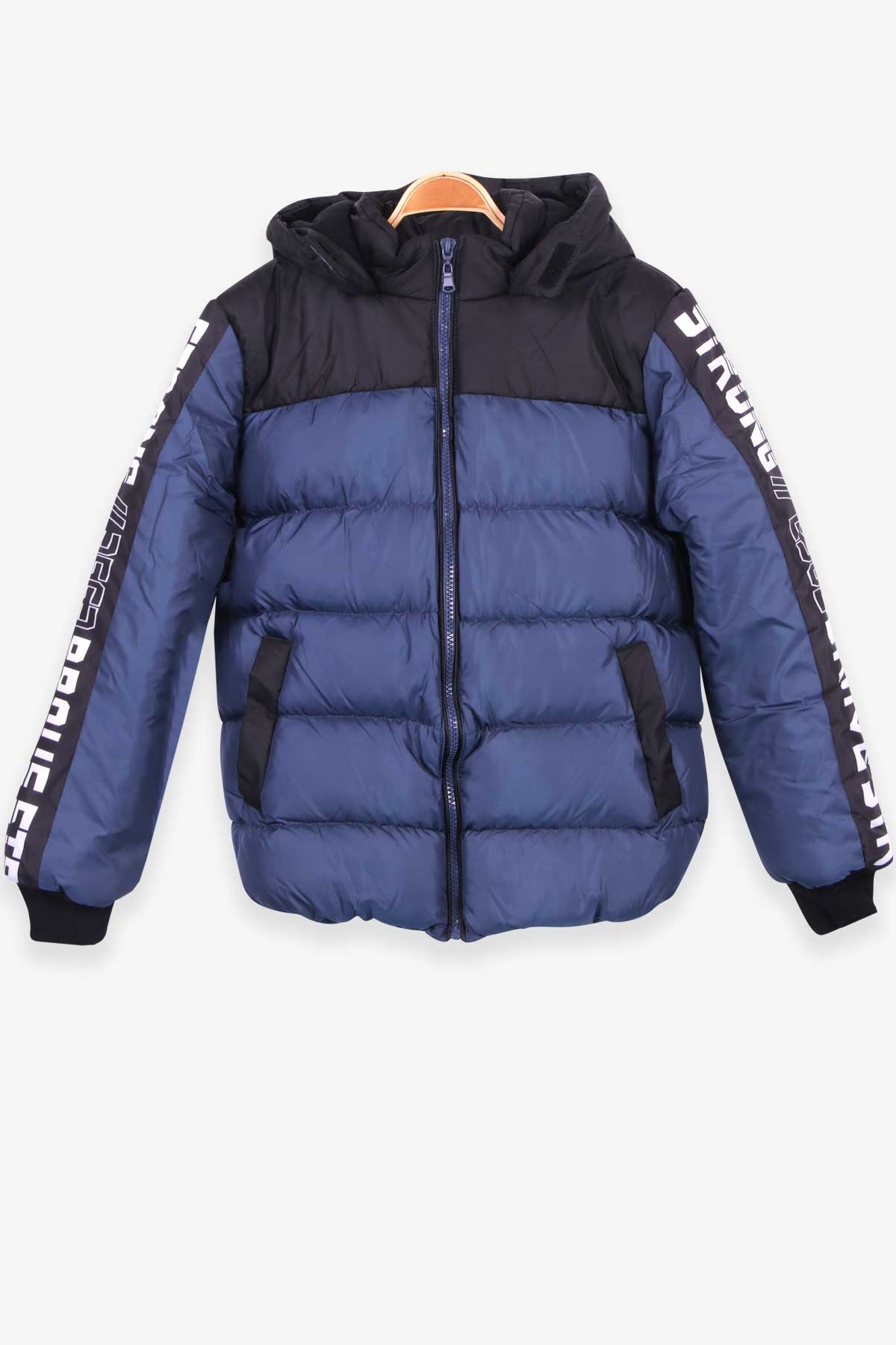 Breeze Erkek Çocuk Mont Kapüşonlu İndigo (7-10 Yaş)