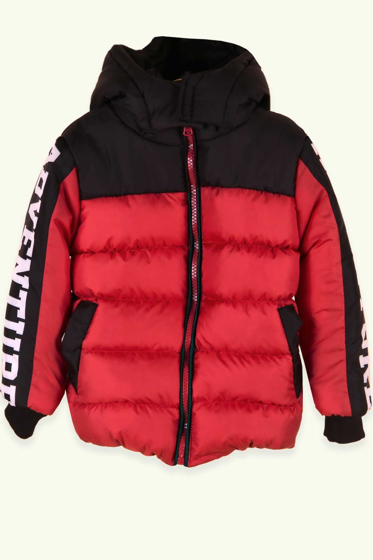 Breeze Erkek Çocuk Mont Kapüşonlu Kırmızı (1-4 Yaş)