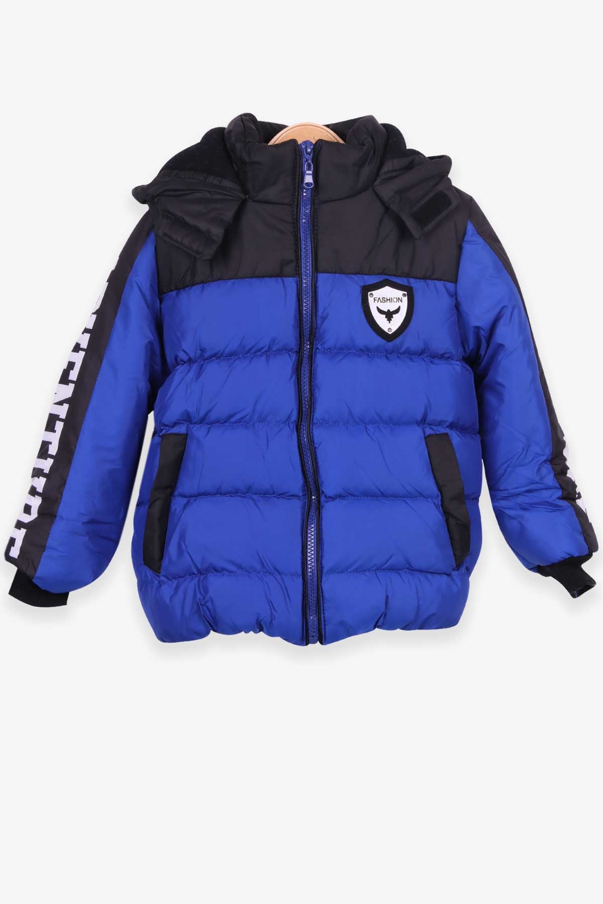 Breeze Erkek Çocuk Mont Kapüşonlu Saks Mavisi (3-6 Yaş)
