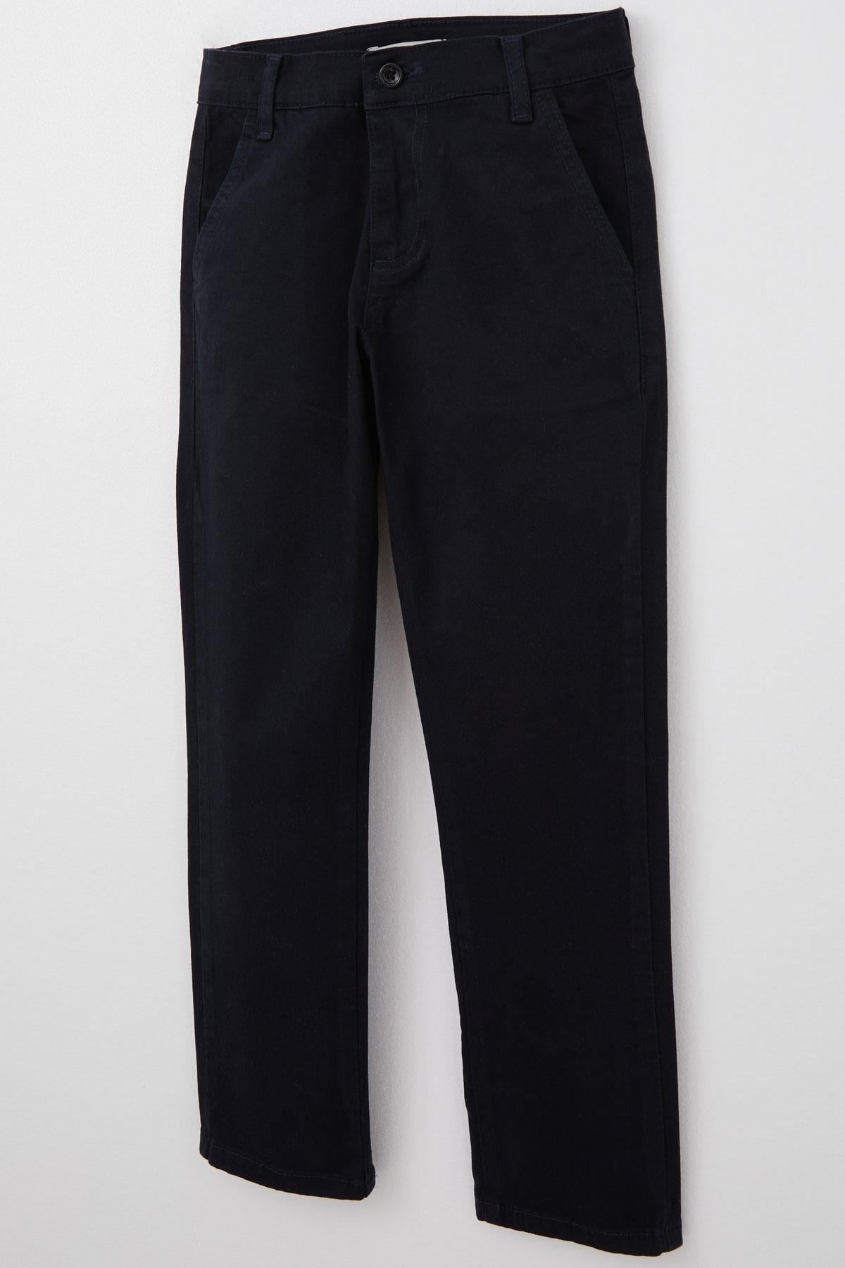 Breeze Erkek Çocuk Pantolon Gabardin Basic Lacivert (8-14 Yaş)