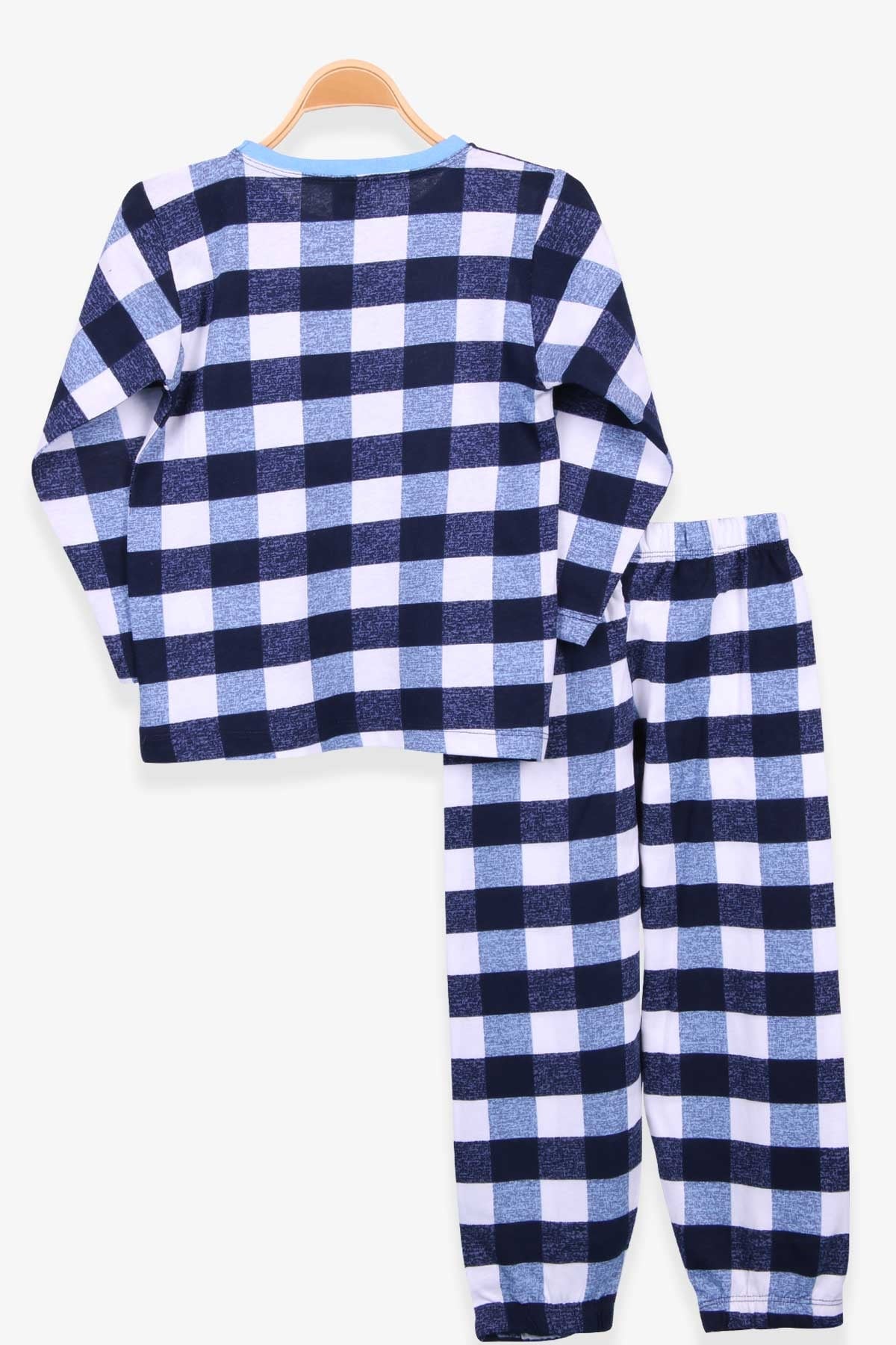 Breeze Erkek Çocuk Pijama Takım Ekoseli Karışık Renk (4-8 Yaş)