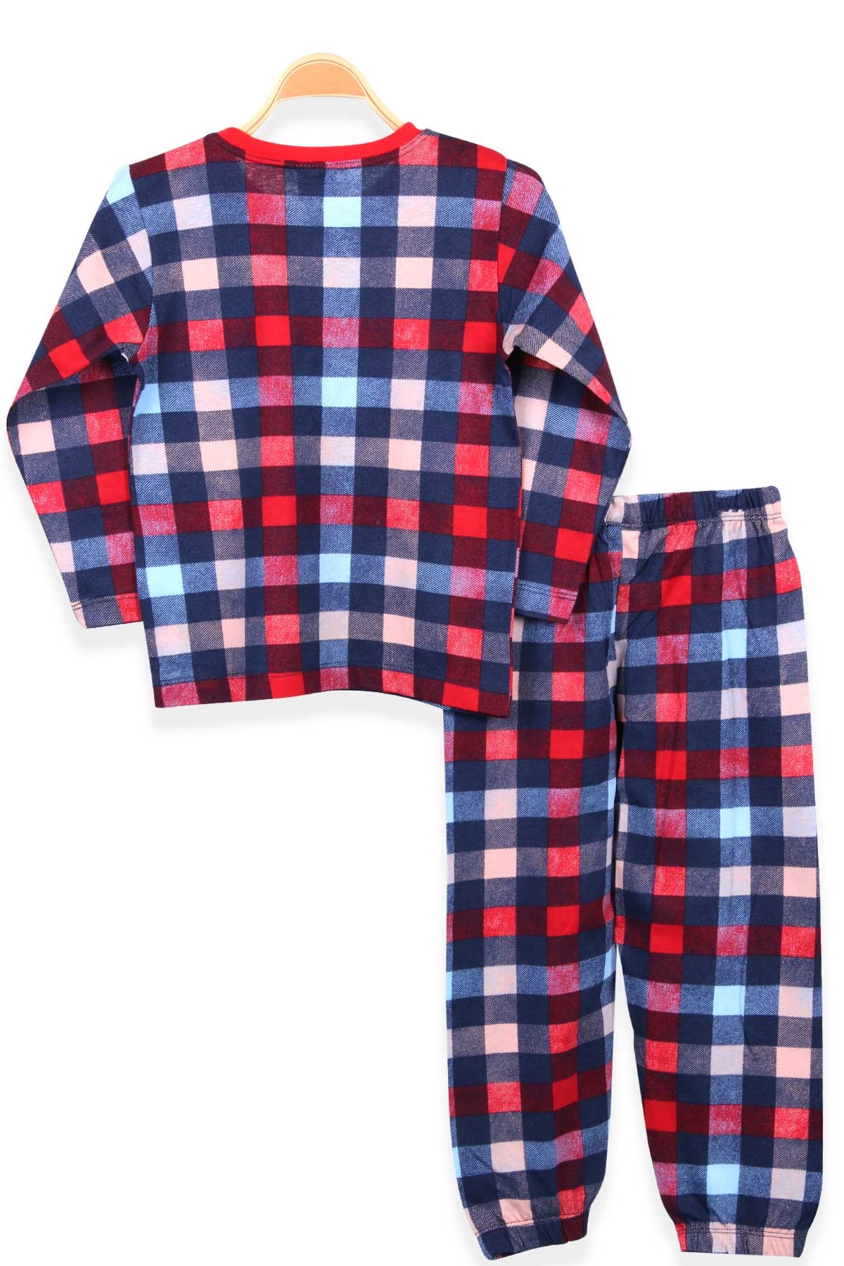 Breeze Erkek Çocuk Pijama Takım Ekoseli Karışık Renk (4-8 Yaş)