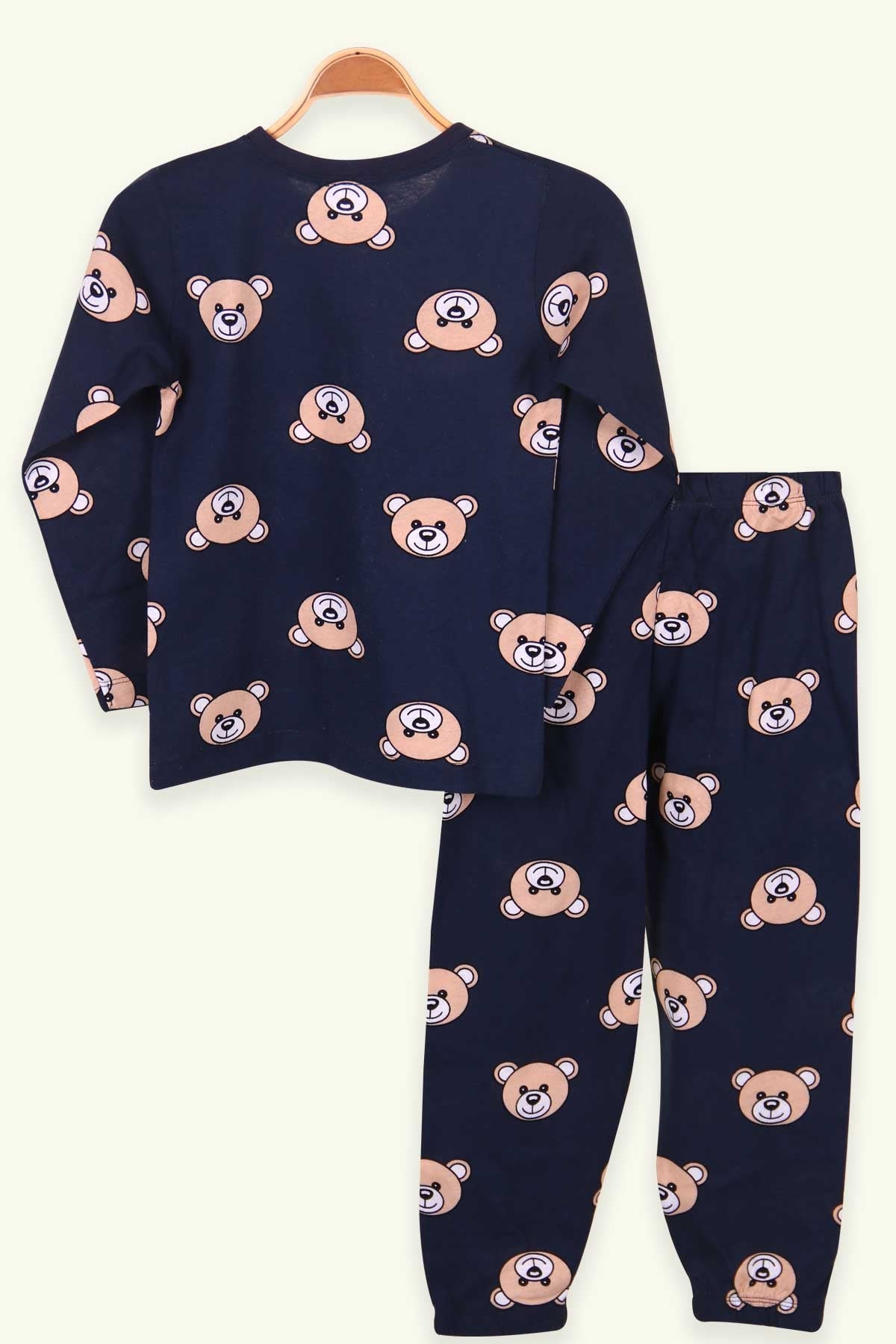 Breeze Erkek Çocuk Pijama Takımı Ayıcıklı Lacivert (4-8 Yaş)