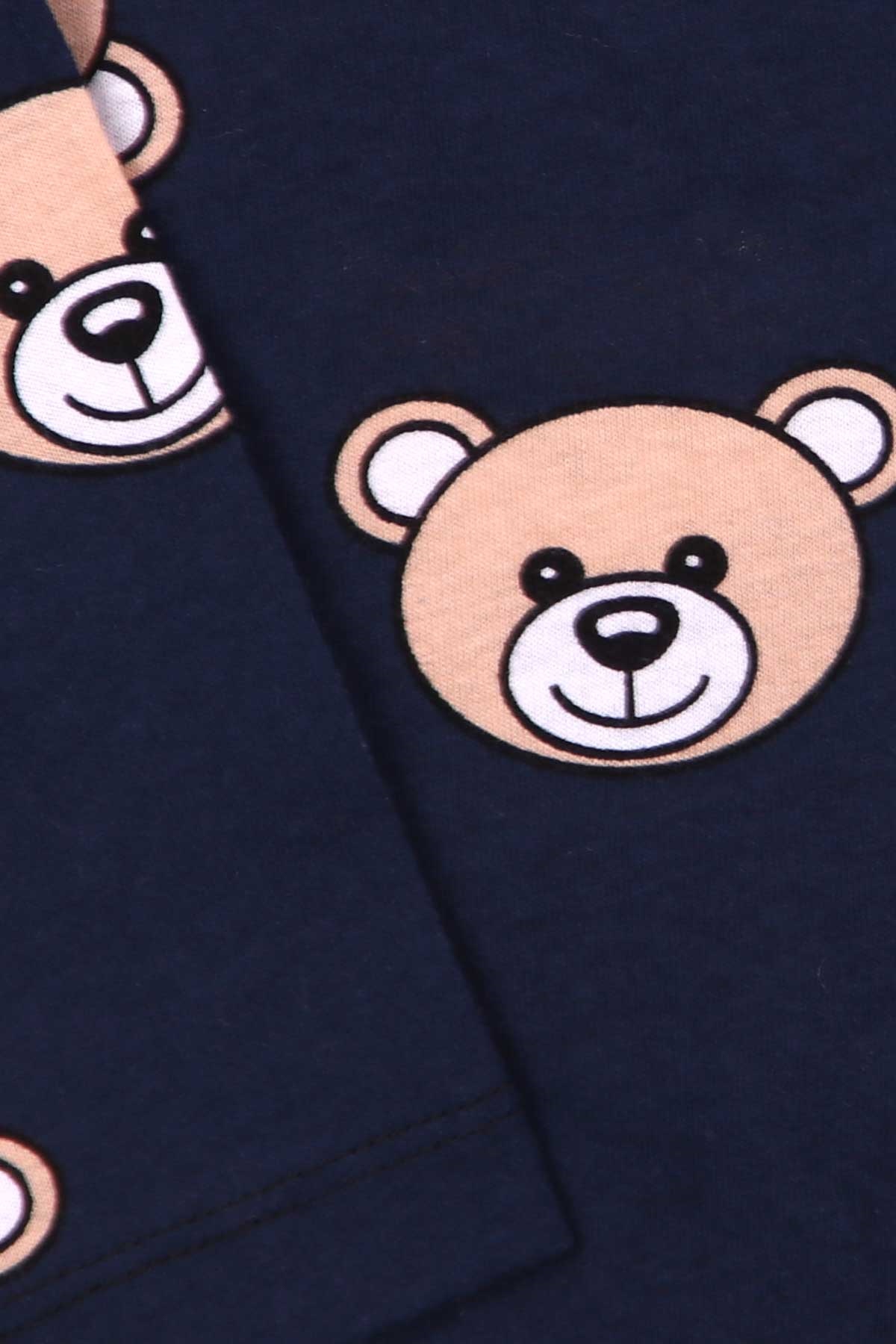 Breeze Erkek Çocuk Pijama Takımı Ayıcıklı Lacivert (4-8 Yaş)