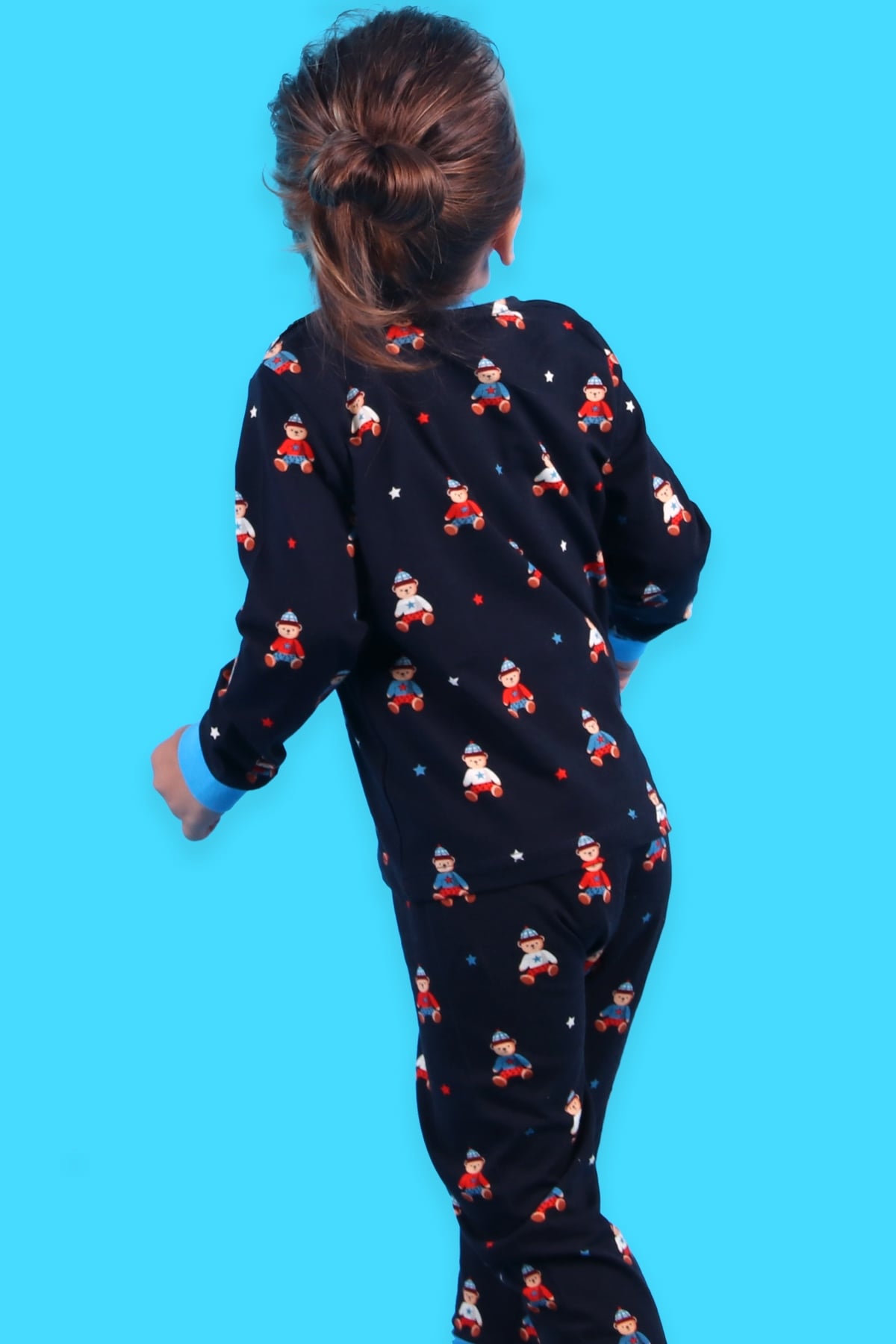 Breeze Erkek Çocuk Pijama Takımı Ayıcıklı Mavi (1.5-5 Yaş)