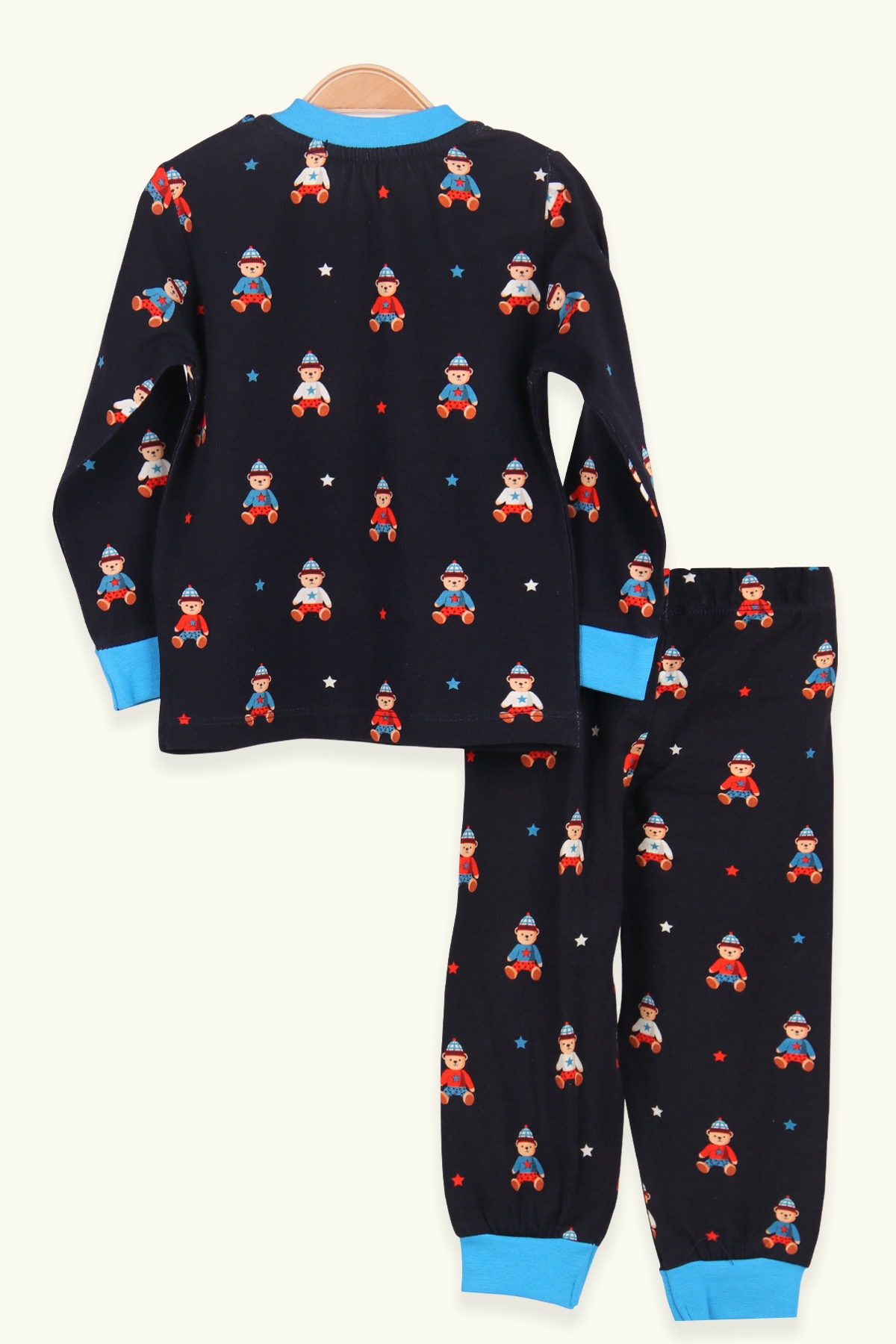 Breeze Erkek Çocuk Pijama Takımı Ayıcıklı Mavi (1.5-5 Yaş)