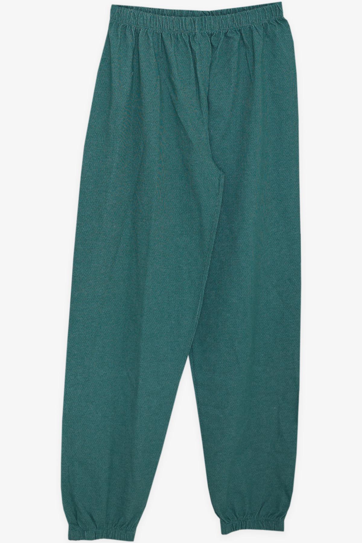 Breeze Erkek Çocuk Pijama Takımı Basic Yeşil (9-14 Yaş)