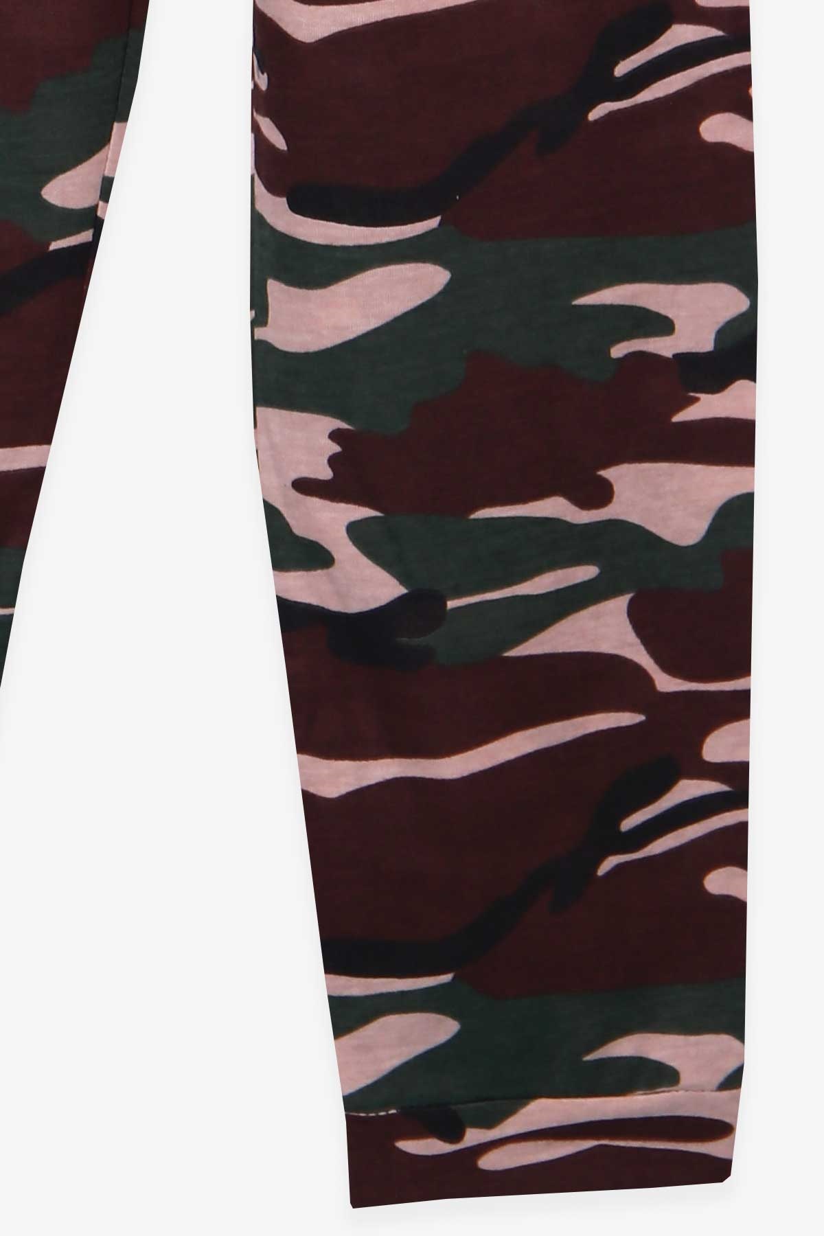 Breeze Erkek Çocuk Pijama Takımı Baskılı Bej (6-12 Yaş)