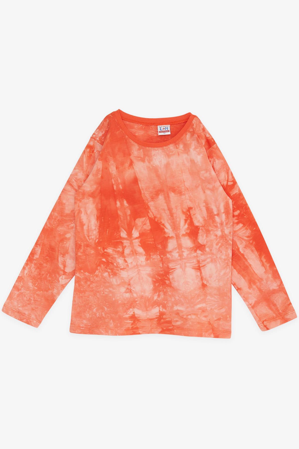 Breeze Erkek Çocuk Pijama Takımı Batik Desenli Turuncu (9-12 Yaş)