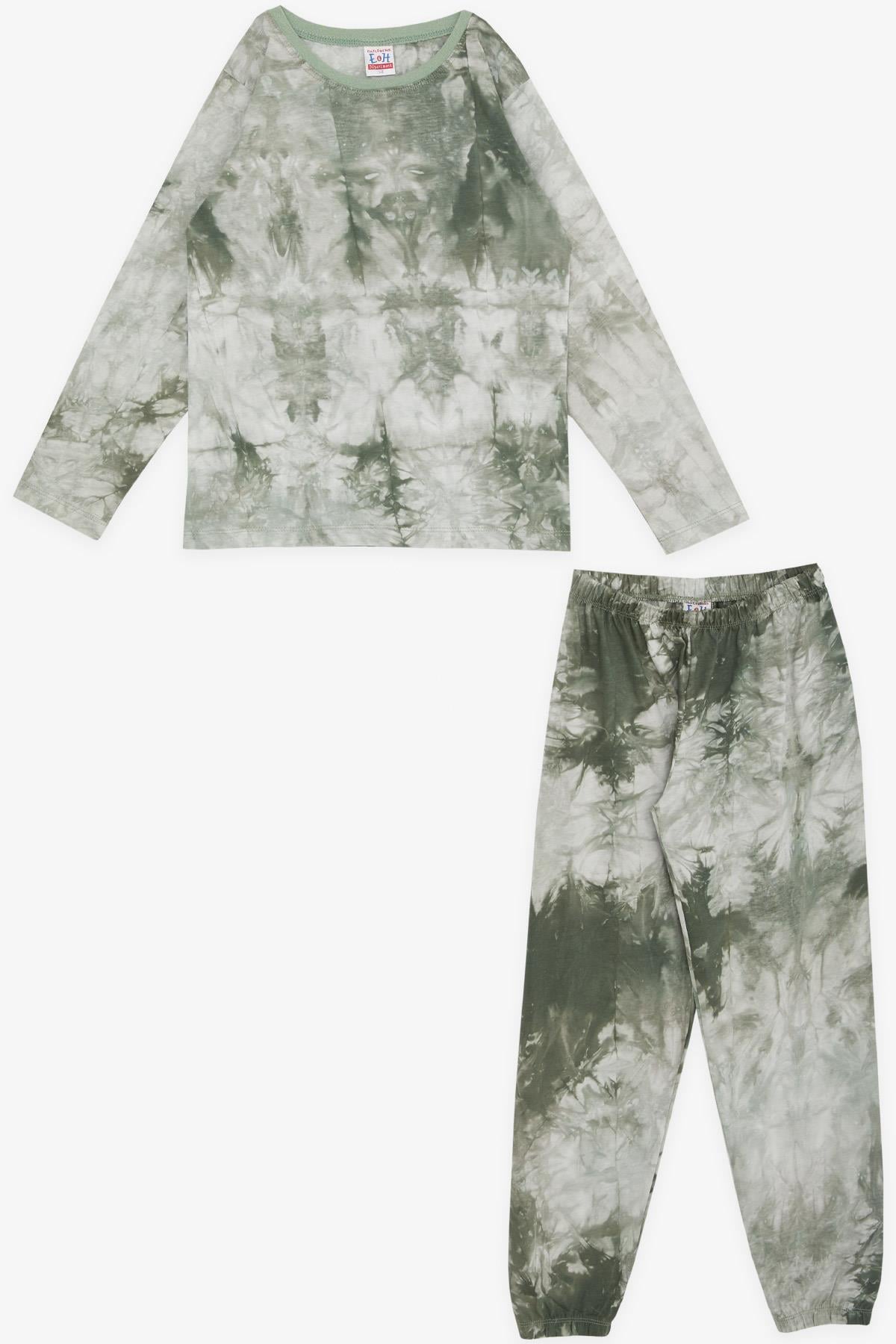 Breeze Erkek Çocuk Pijama Takımı Batik Deseni Karışık Renk (9-12 Yaş)