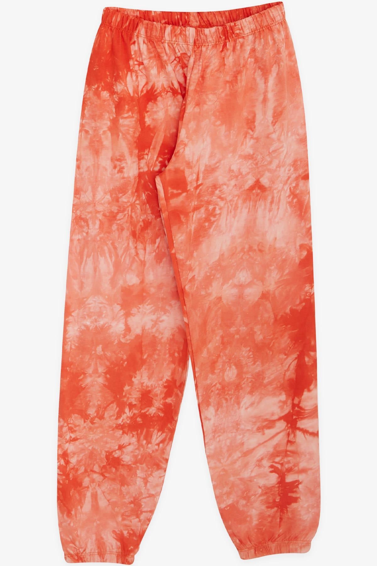 Breeze Erkek Çocuk Pijama Takımı Batik Desenli Turuncu (9-12 Yaş)