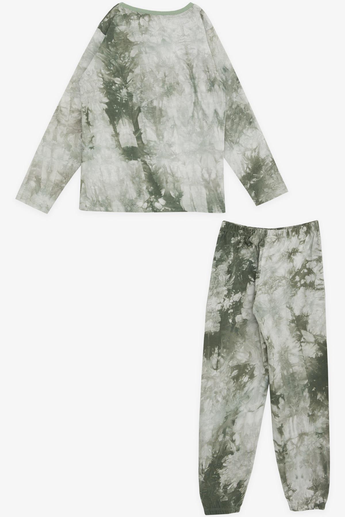 Breeze Erkek Çocuk Pijama Takımı Batik Deseni Karışık Renk (9-12 Yaş)