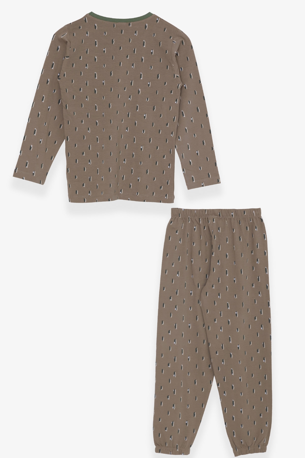 Breeze Erkek Çocuk Pijama Takımı Desenli Yeşil (4-8 Yaş)