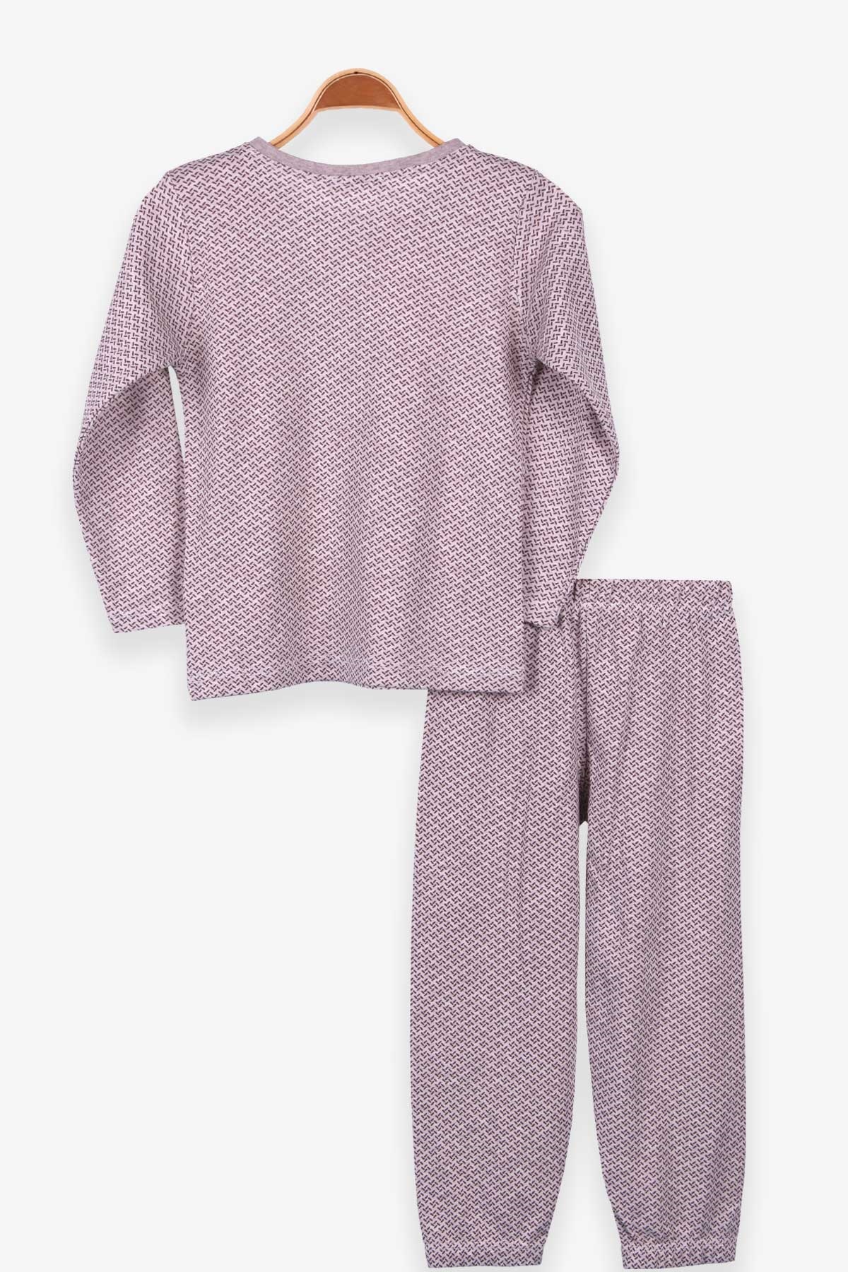 Breeze Erkek Çocuk Pijama Takımı Desenli Bej (4-8 Yaş)