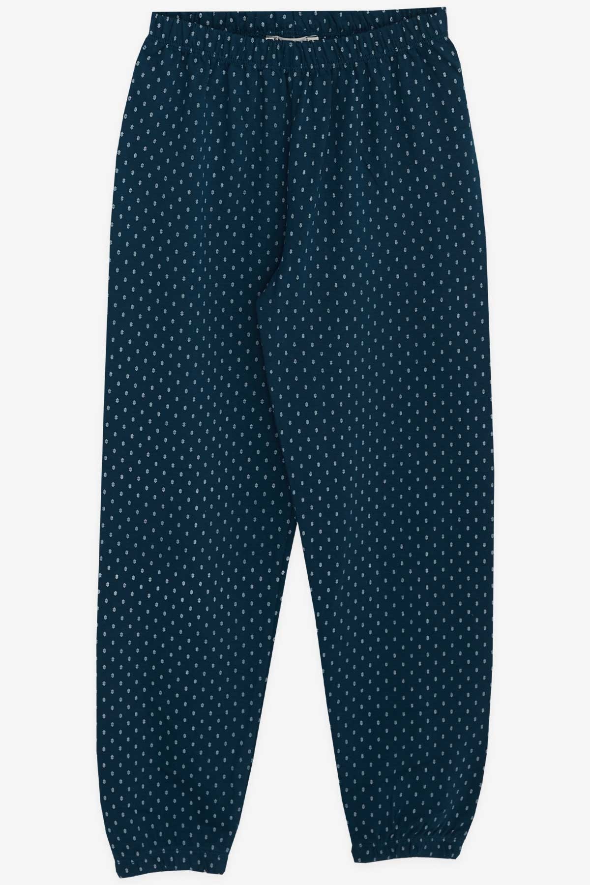 Breeze Erkek Çocuk Pijama Takımı Desenli Koyu Mavi (4-8 Yaş)