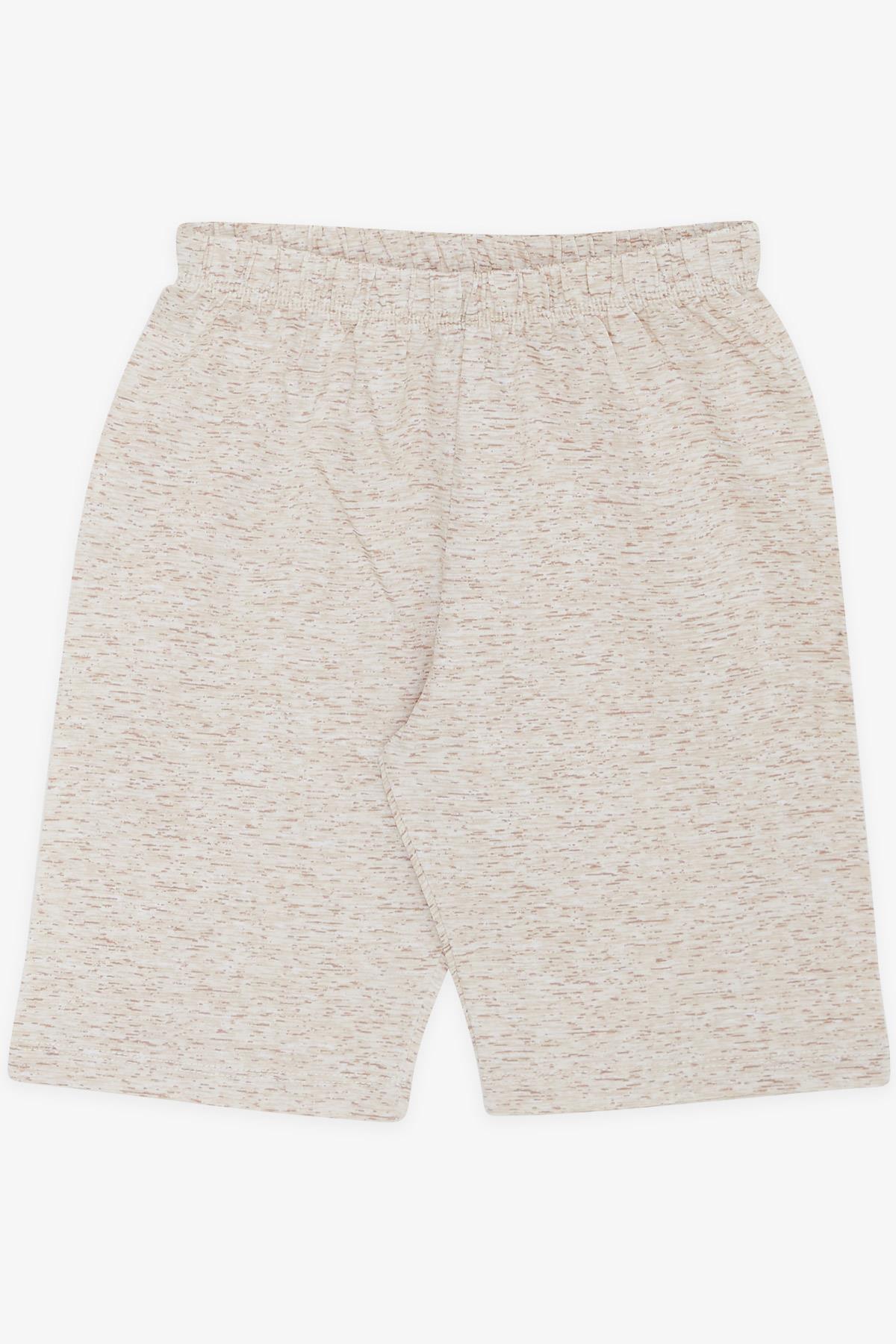 Breeze Erkek Çocuk Pijama Takımı Desenli Bej Melanj (4-8 Yaş)