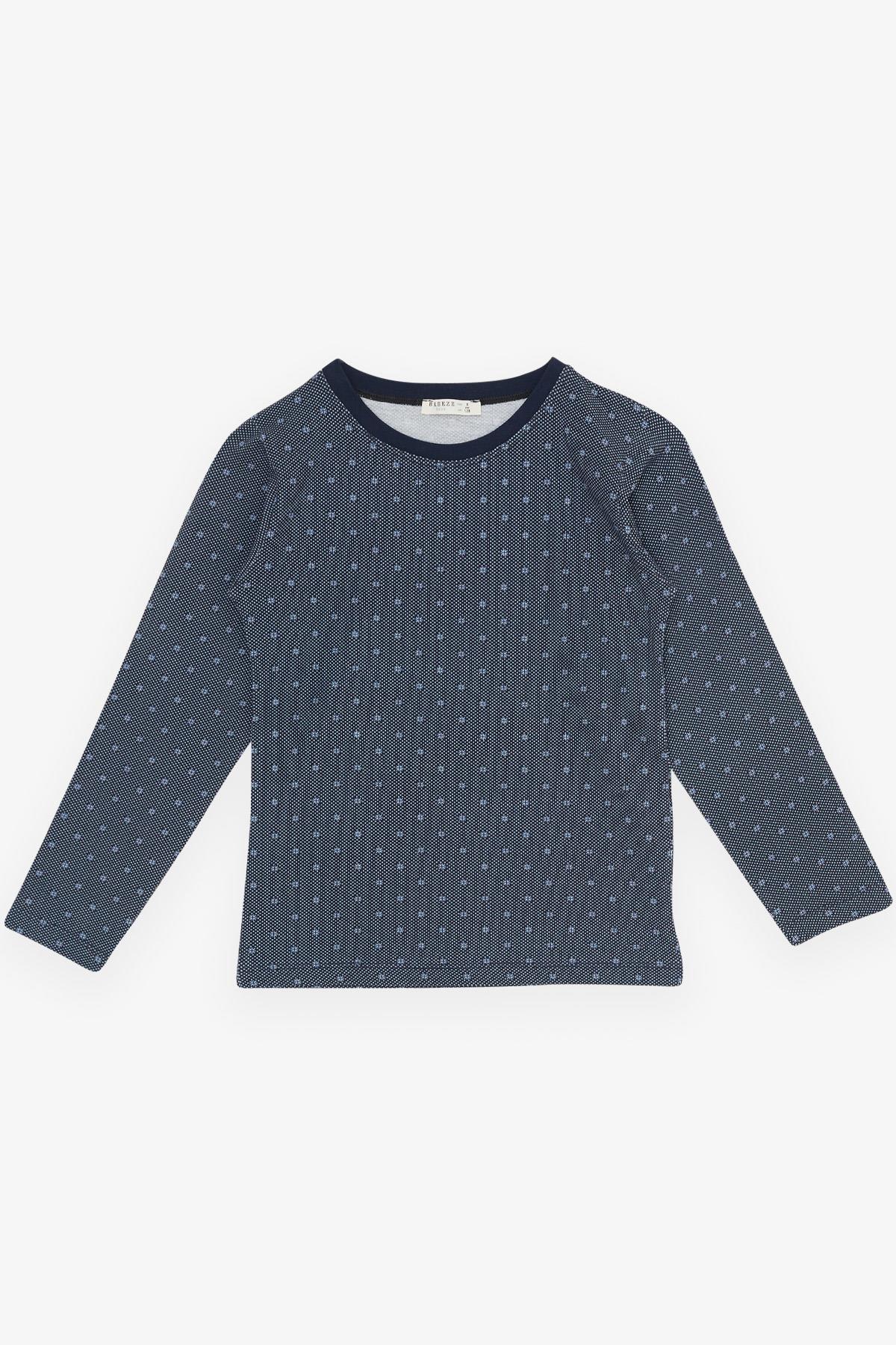 Breeze Erkek Çocuk Pijama Takımı Desenli Lacivert (4-8 Yaş)