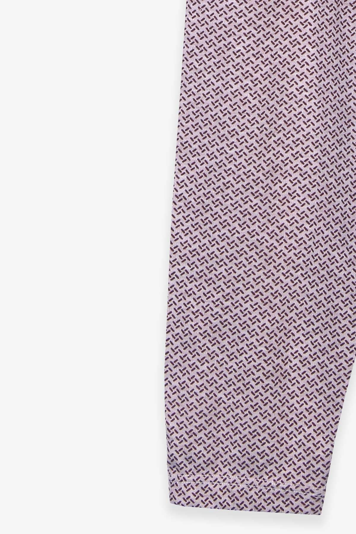 Breeze Erkek Çocuk Pijama Takımı Desenli Bej (4-8 Yaş)