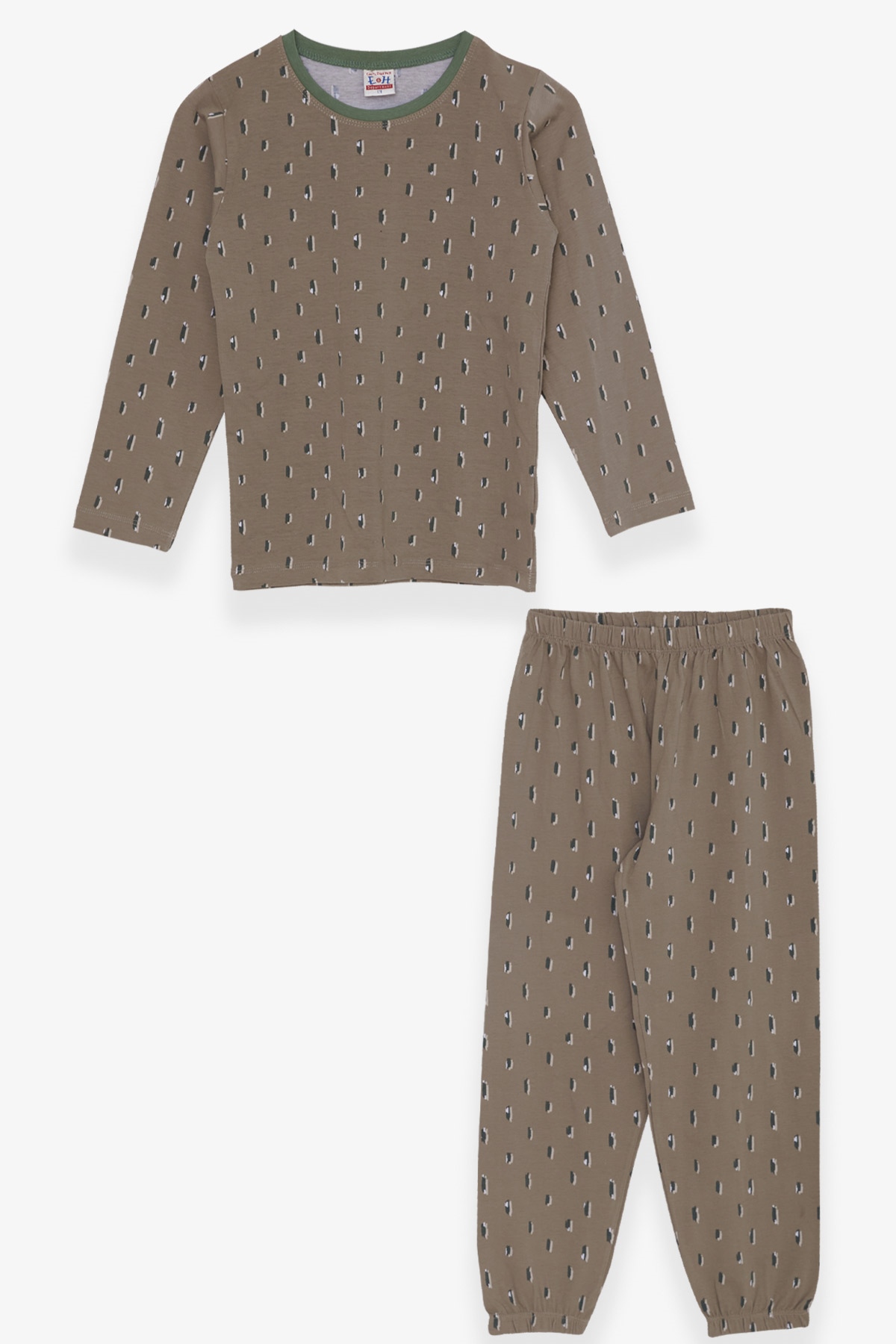 Breeze Erkek Çocuk Pijama Takımı Desenli Yeşil (4-8 Yaş)