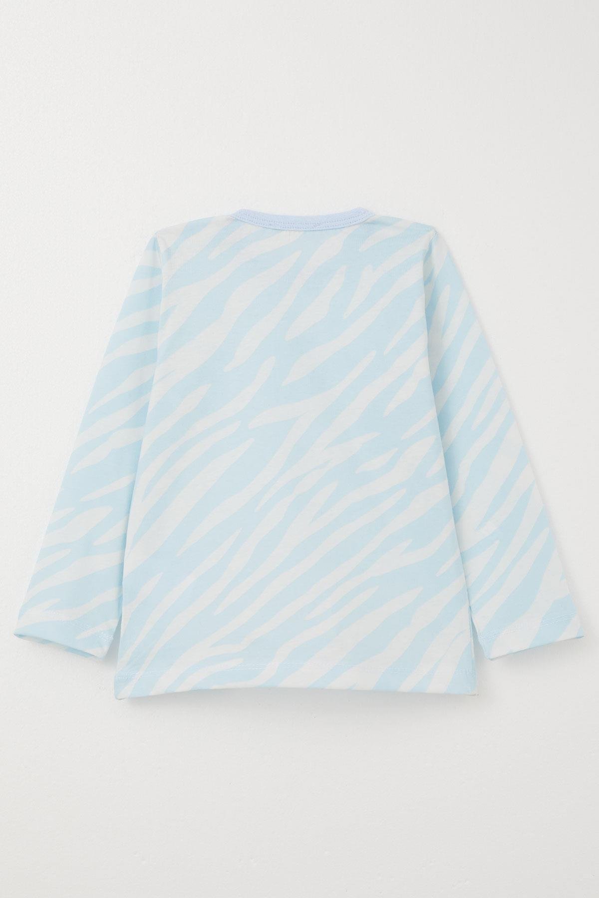 Breeze Erkek Çocuk Pijama Takımı Desenli Açık Mavi (1-3 Yaş)