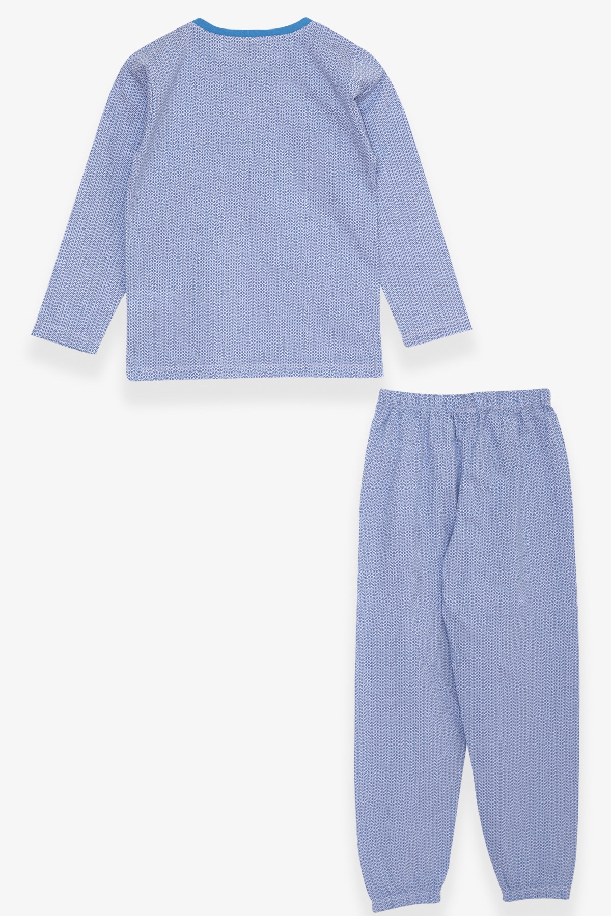 Breeze Erkek Çocuk Pijama Takımı Desenli Açık Mavi (4-8 Yaş)
