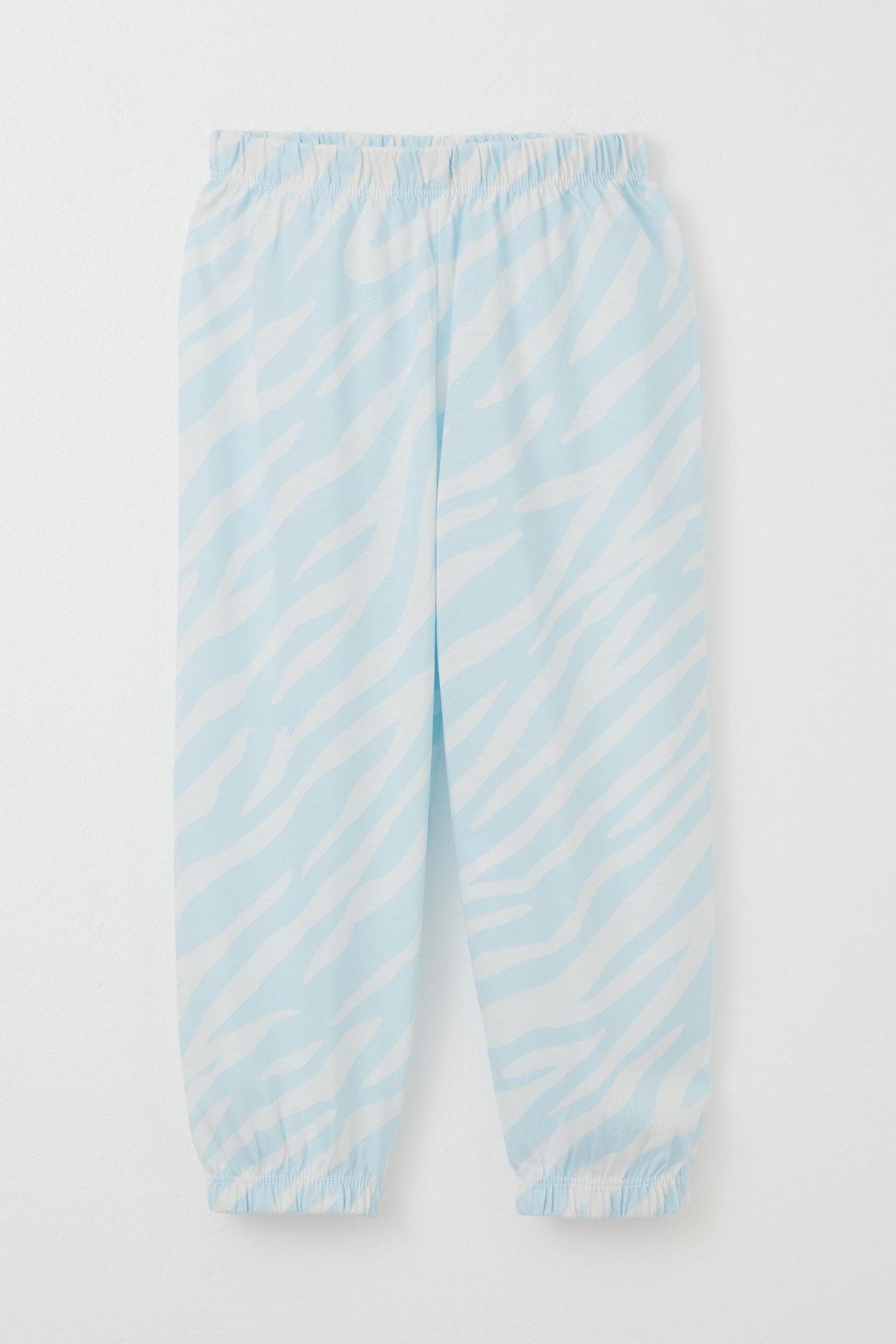 Breeze Erkek Çocuk Pijama Takımı Desenli Açık Mavi (1-3 Yaş)