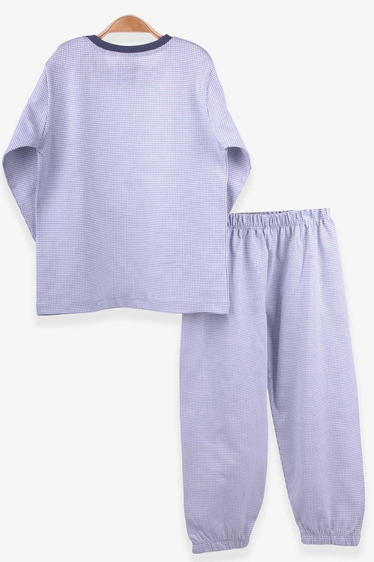 Breeze Erkek Çocuk Pijama Takımı Desenli Buz Mavisi (4-8 Yaş)