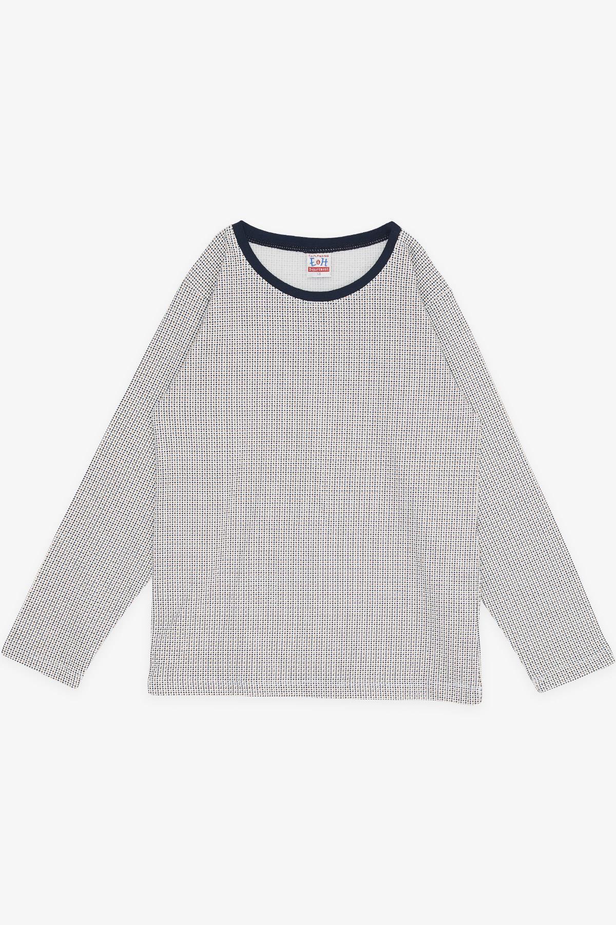 Breeze Erkek Çocuk Pijama Takımı Desenli Ekru (9-12 Yaş)