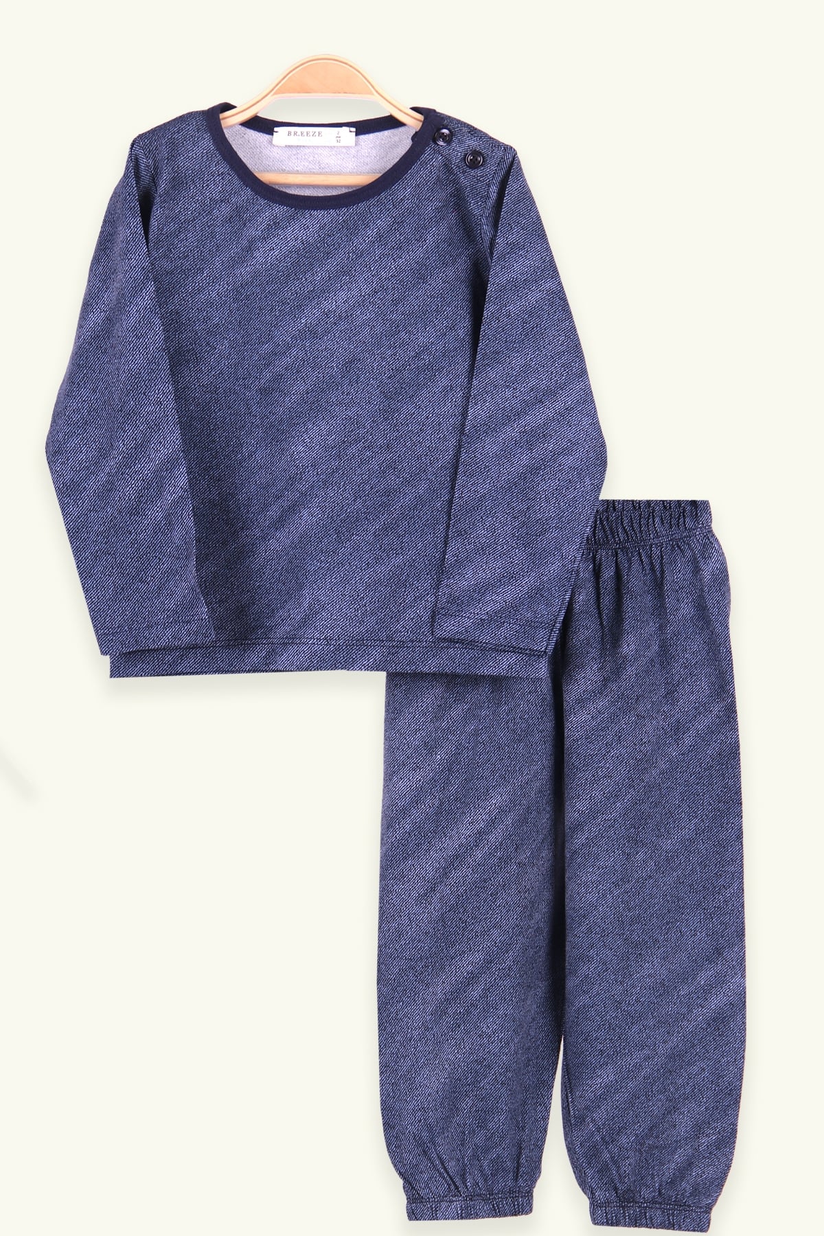 Breeze Erkek Çocuk Pijama Takımı Desenli Lacivert (2-6 Yaş)